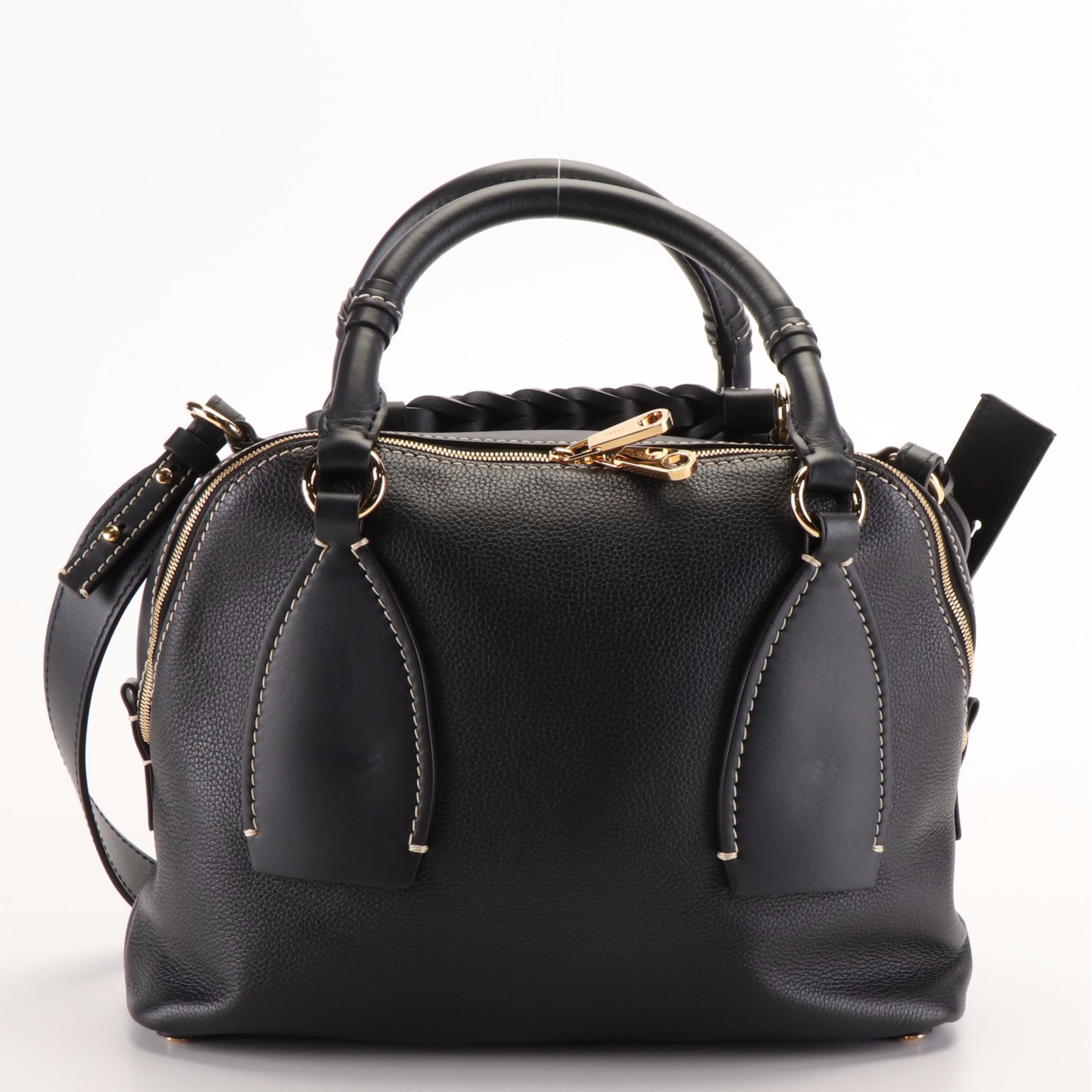 Chloé  Daria Pebbled Leather Shoulder Bag