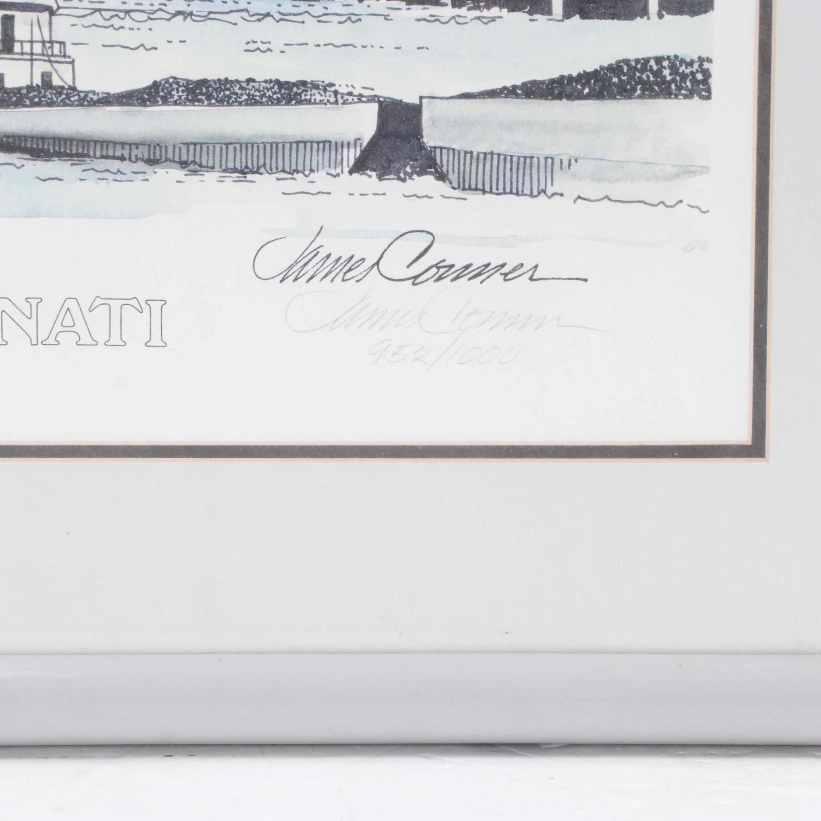 James Conner Offset Lithograph "Cincinnati"