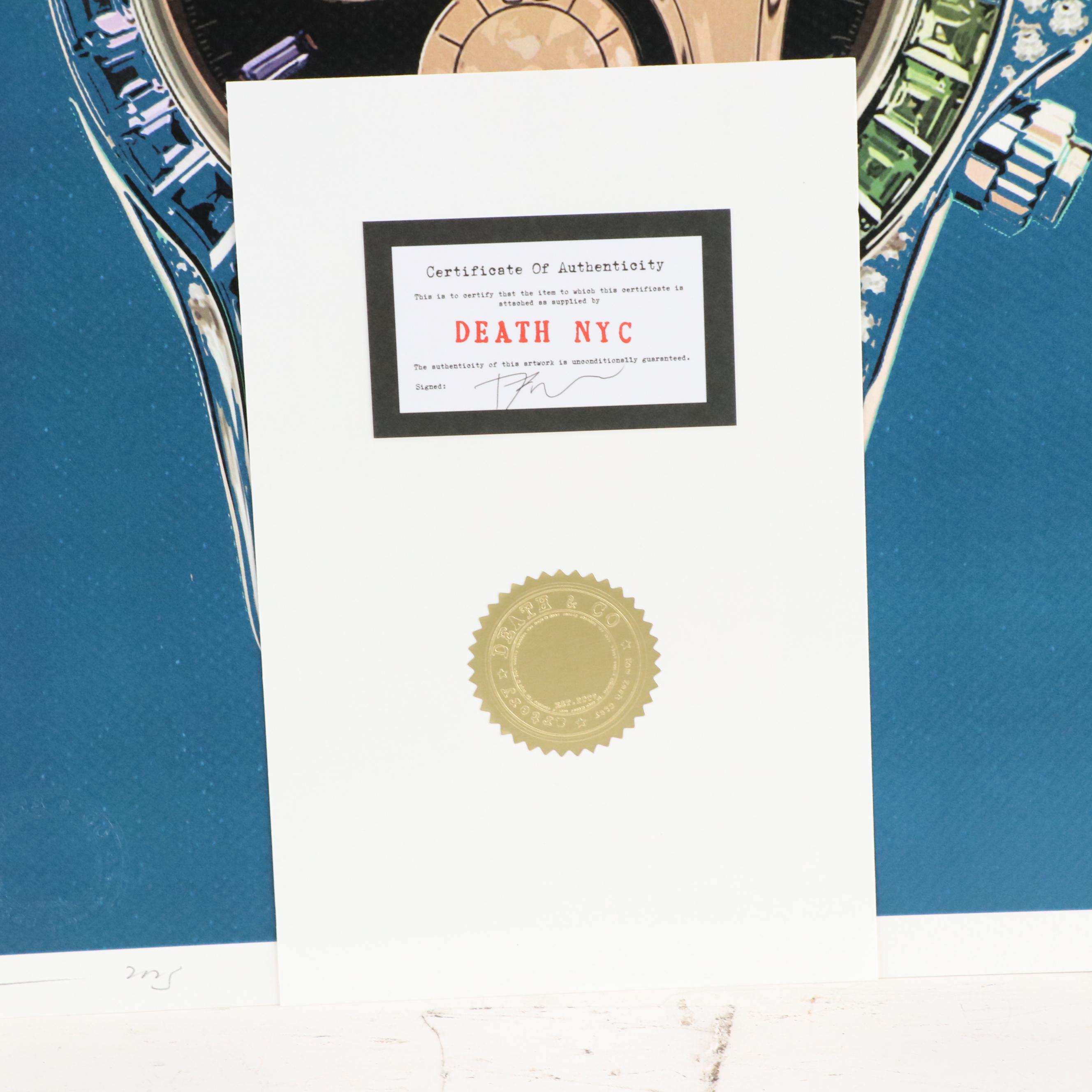 Death NYC Pop Art Graphic Print Featuring Rolex, 2023