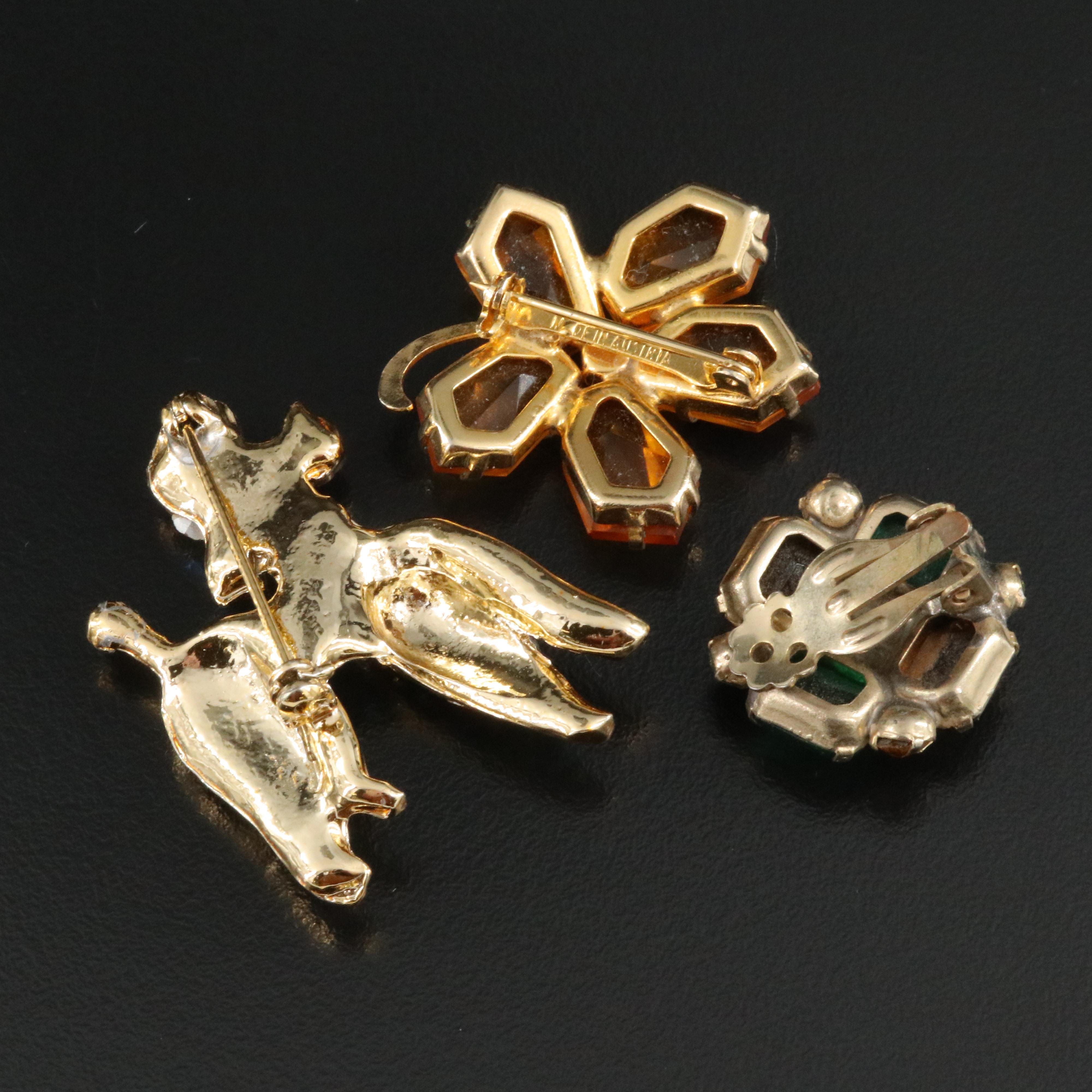 Vintage Rhinestone and Glass Jewelry Collection