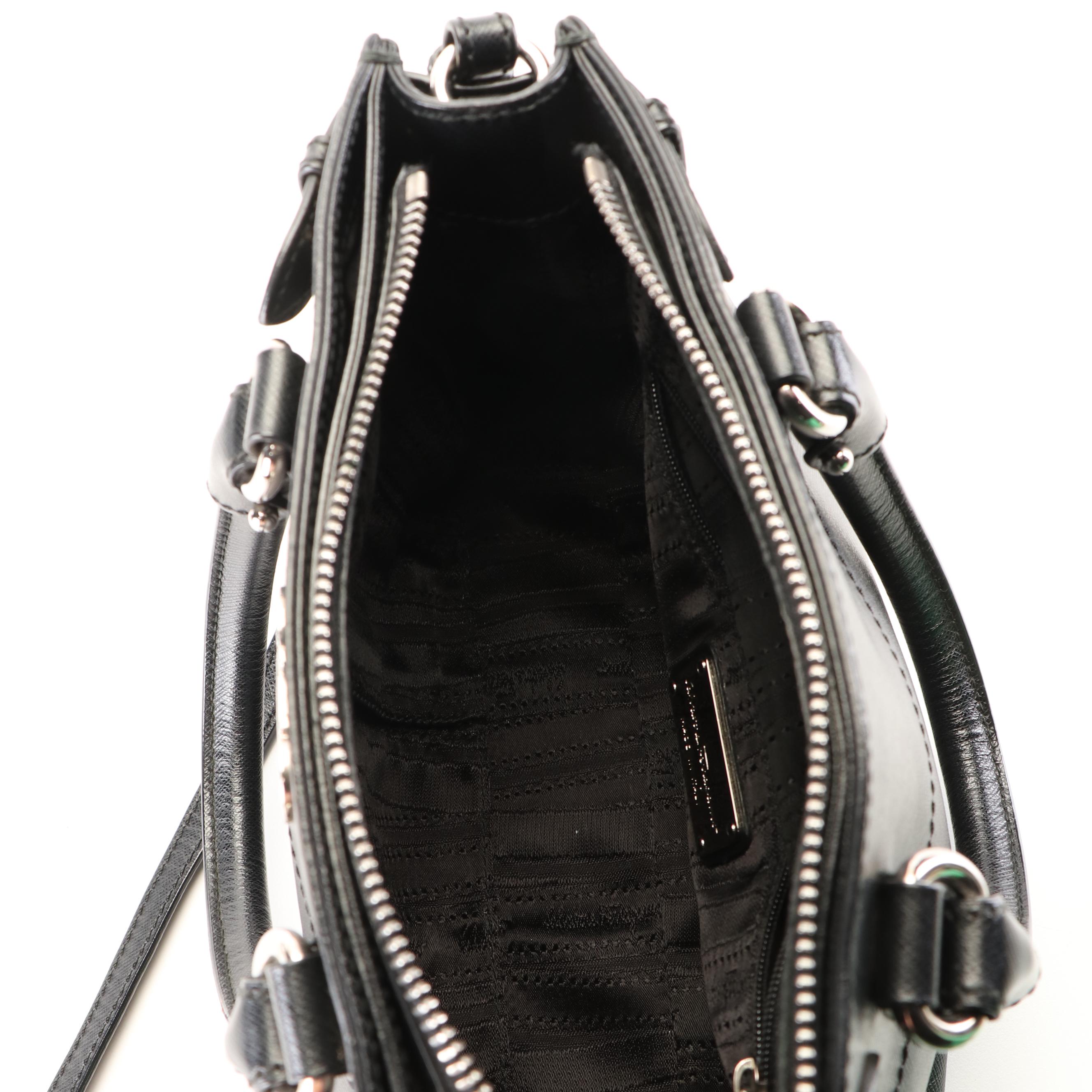 Salvatore Ferragamo 'Becky' 2Way Shoulder Bag in Black Leather