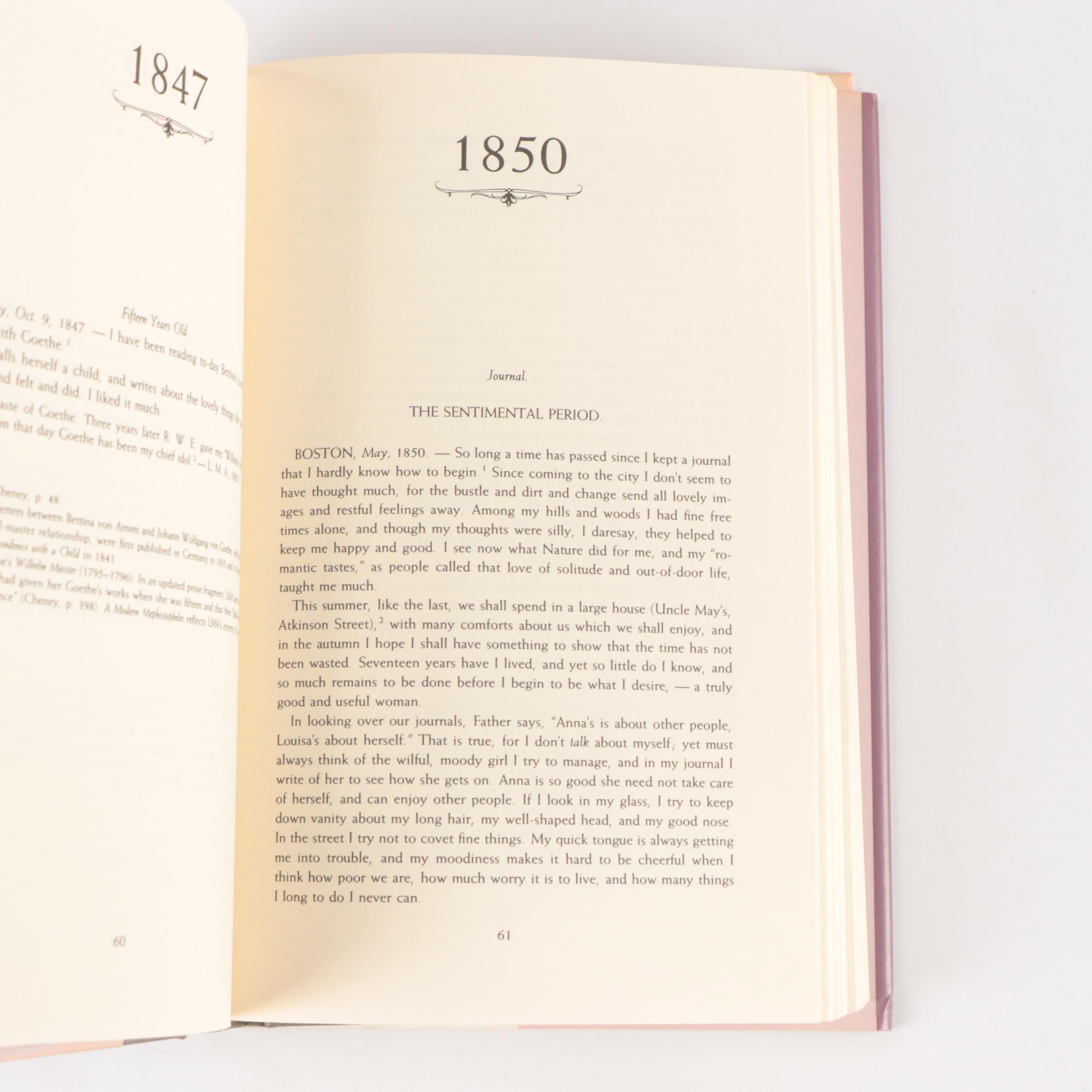 First Edition "The Journals of Louisa May Alcott" Novels & Illustrated Books