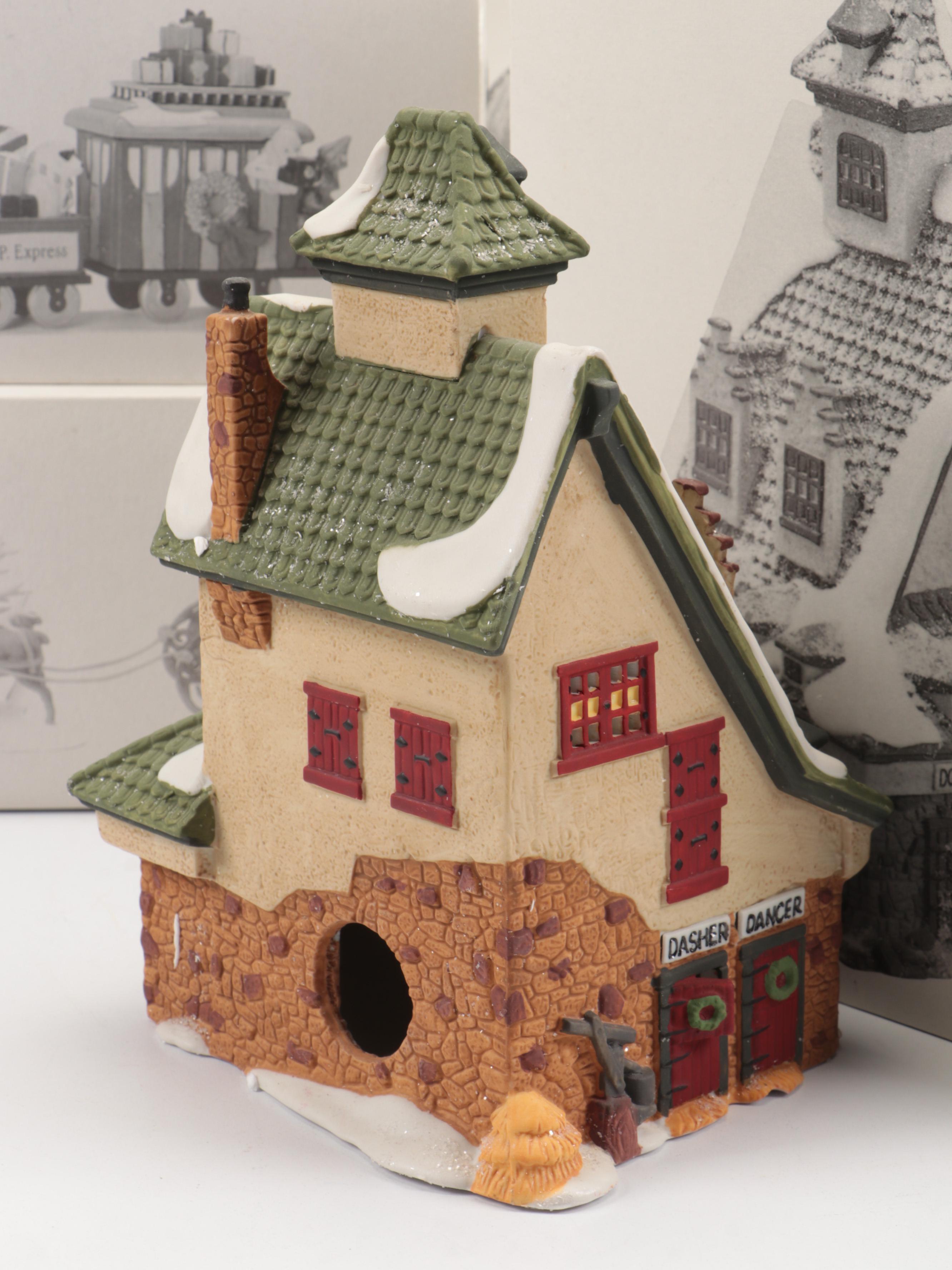 Department 56 Christmas Bread Bakers, Other Porcelain Christmas Village Pieces