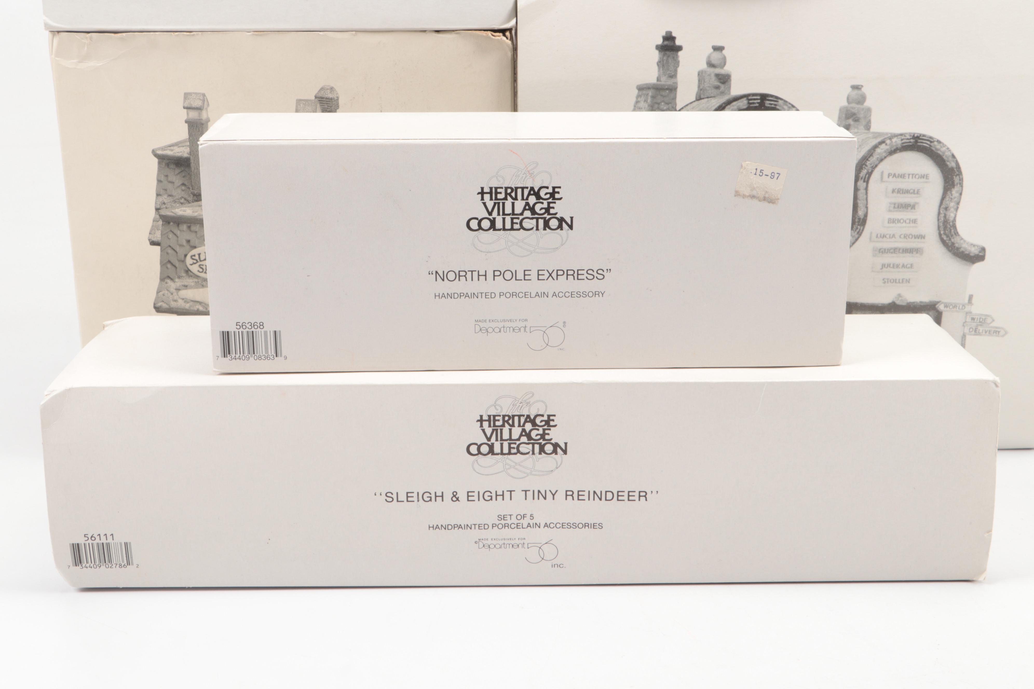 Department 56 Christmas Bread Bakers, Other Porcelain Christmas Village Pieces