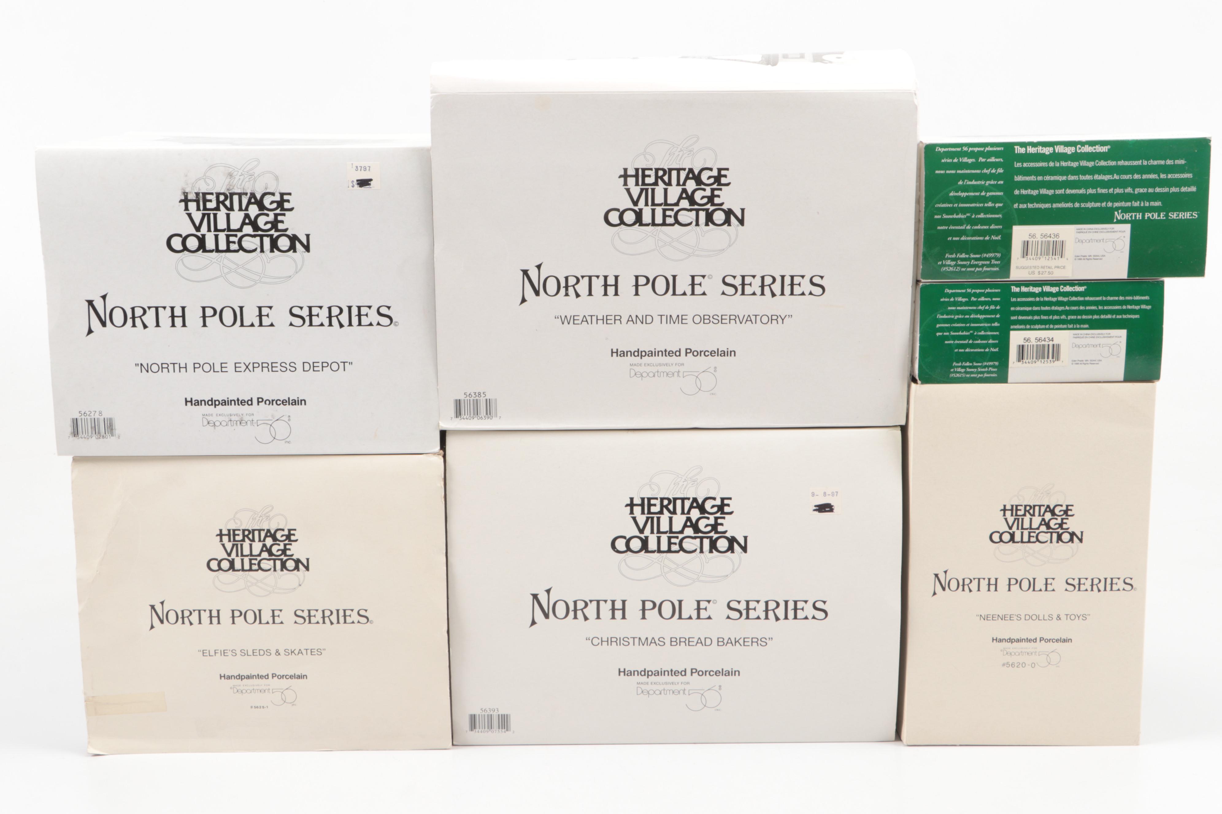 Department 56 Christmas Bread Bakers, Other Porcelain Christmas Village Pieces