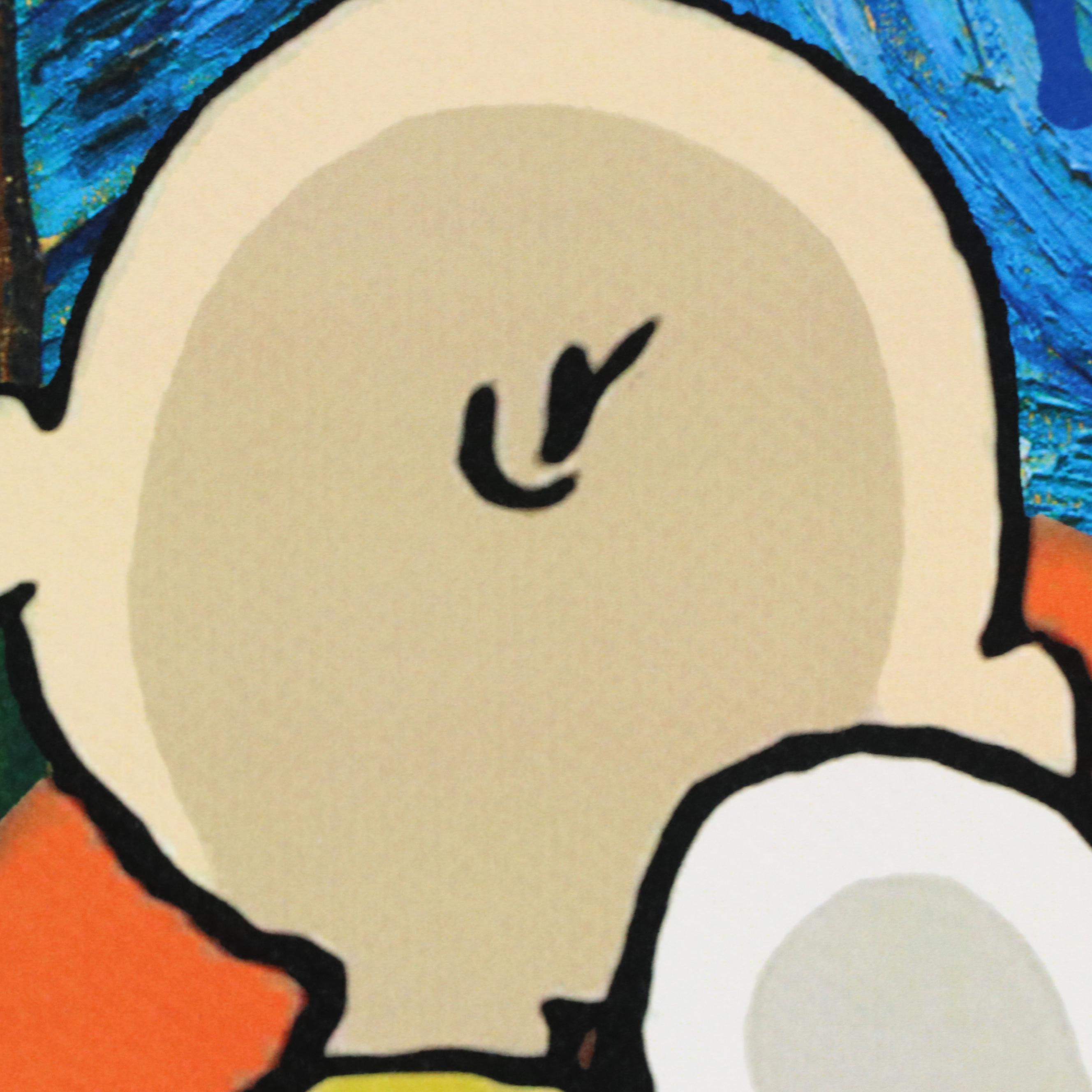 Death NYC Pop Art Graphic Print With Snoopy and Charlie Brown x Van Gogh, 2023