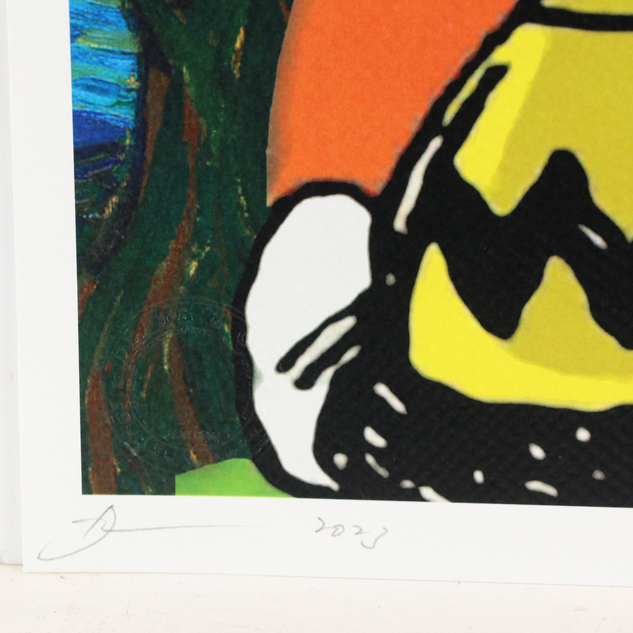 Death NYC Pop Art Graphic Print With Snoopy and Charlie Brown x Van Gogh, 2023