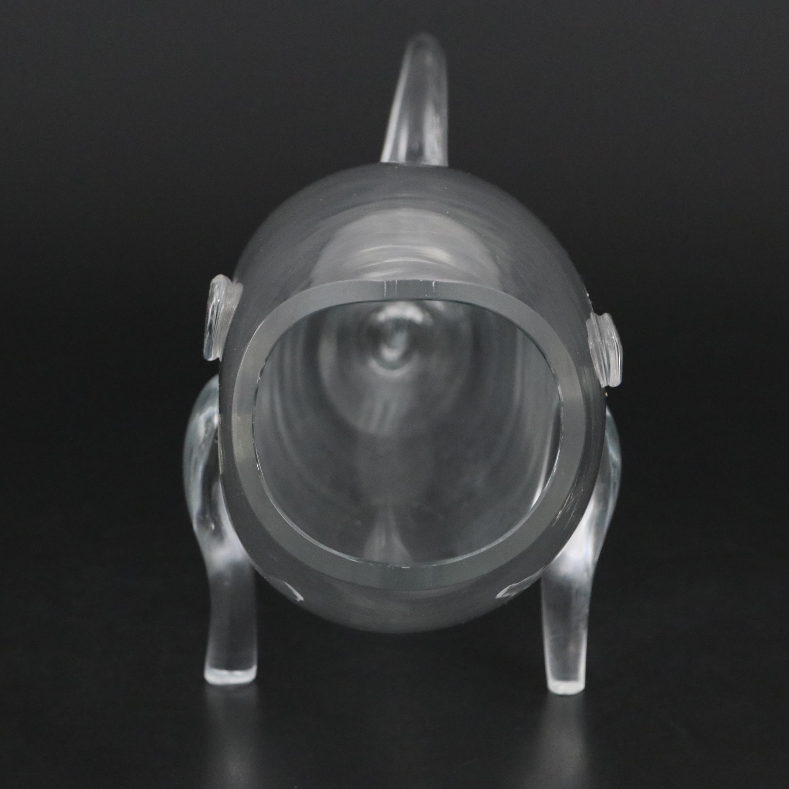 Blenko Handmade Glass Figural Fish Vase, Mid-20th Century