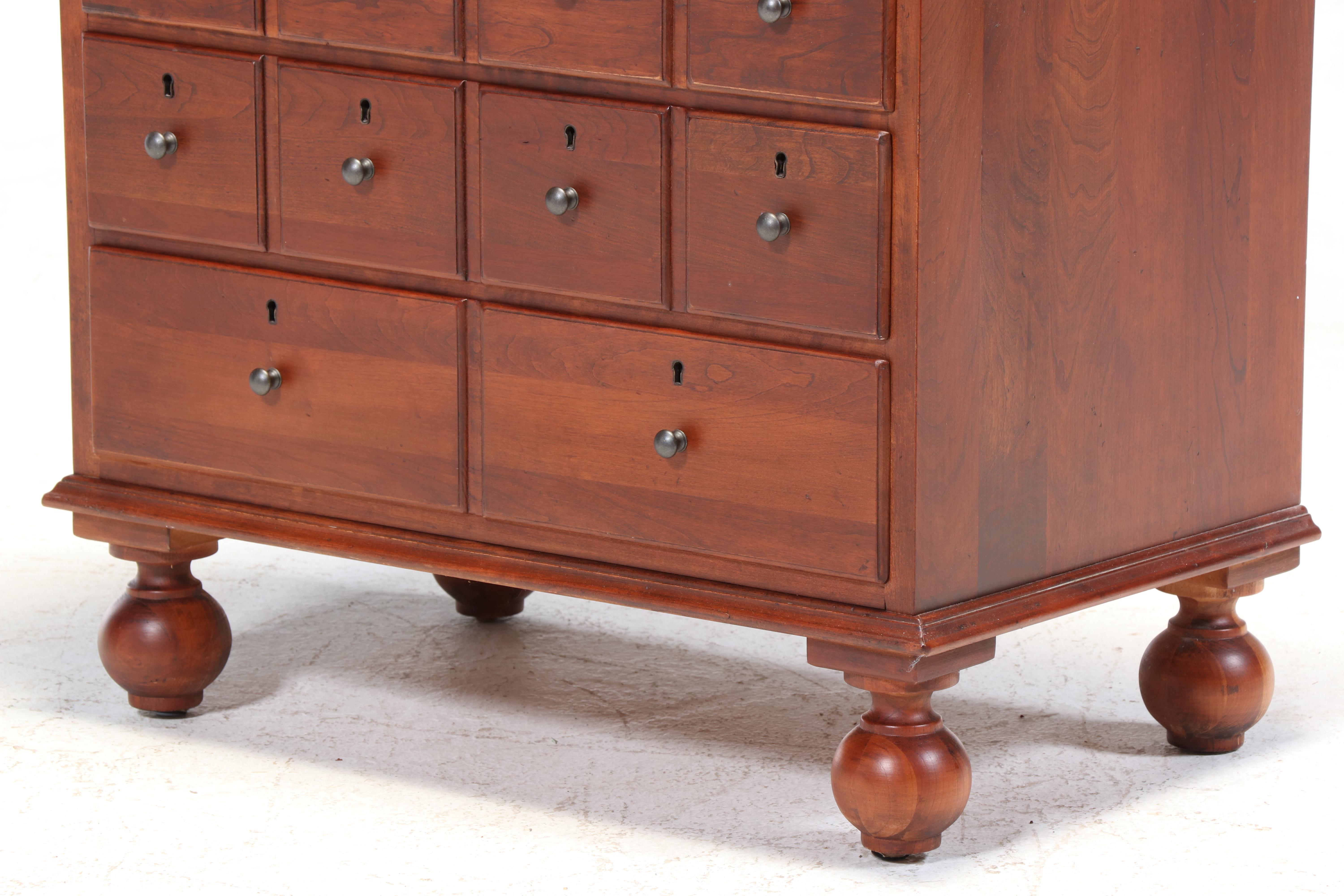 Bob Timberlake for Lexington Cherry Apothecary Cabinet Style Bedside Chest