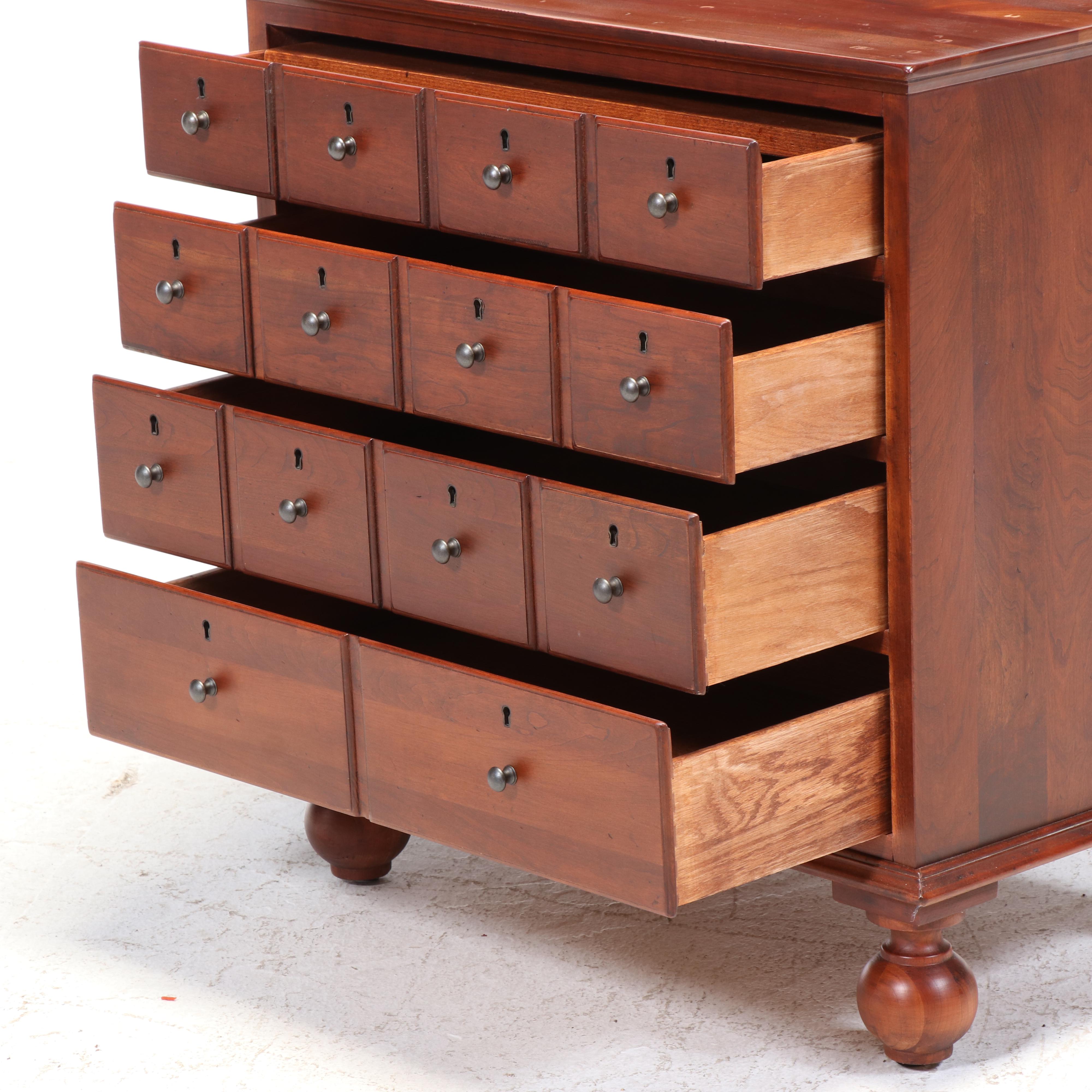 Bob Timberlake for Lexington Cherry Apothecary Cabinet Style Bedside Chest