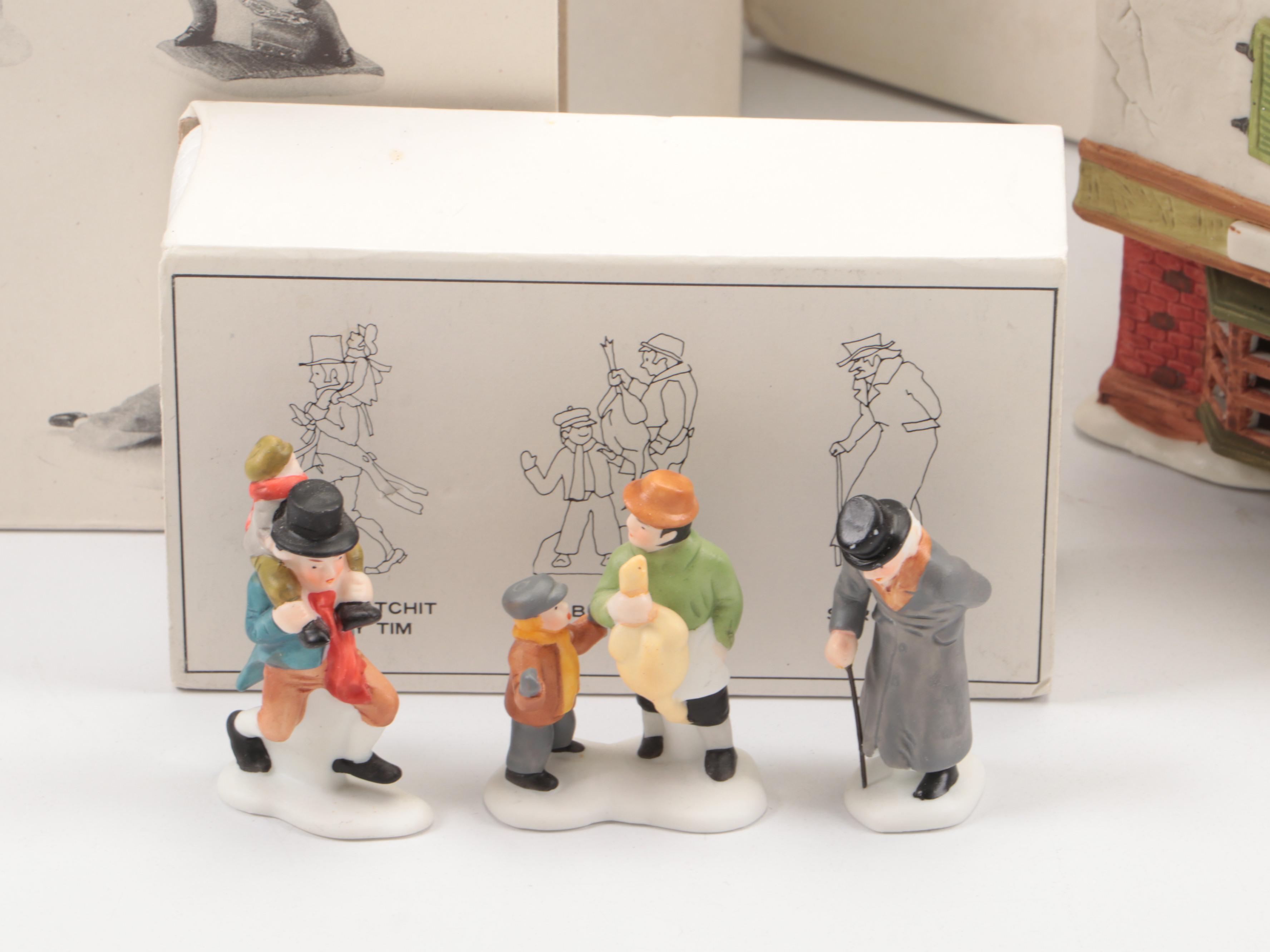 Department 56 Fezziwig's Warehouse and More Dickens' Village Series Buildings