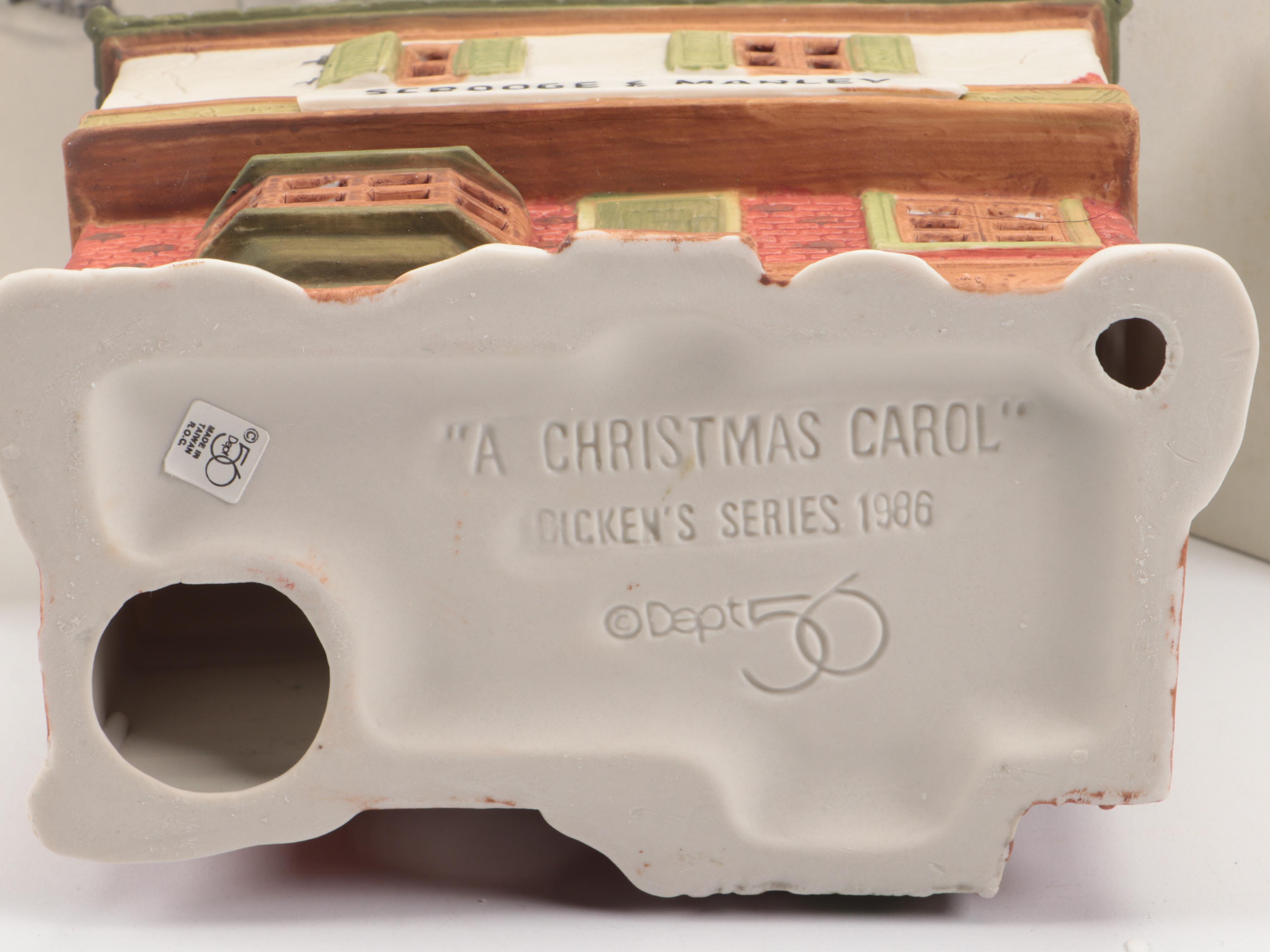 Department 56 Fezziwig's Warehouse and More Dickens' Village Series Buildings