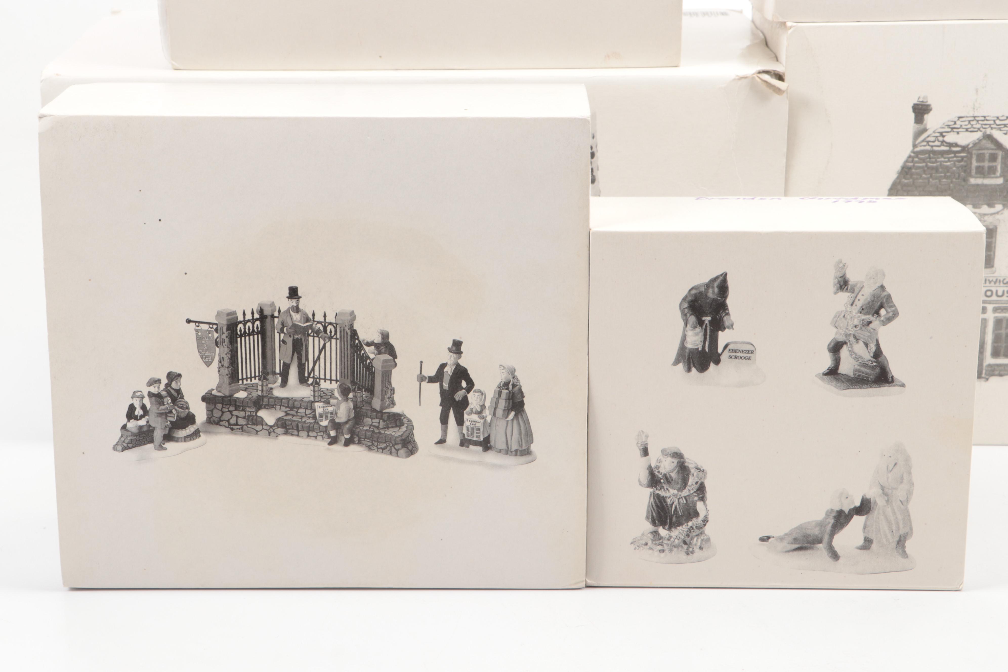 Department 56 Fezziwig's Warehouse and More Dickens' Village Series Buildings