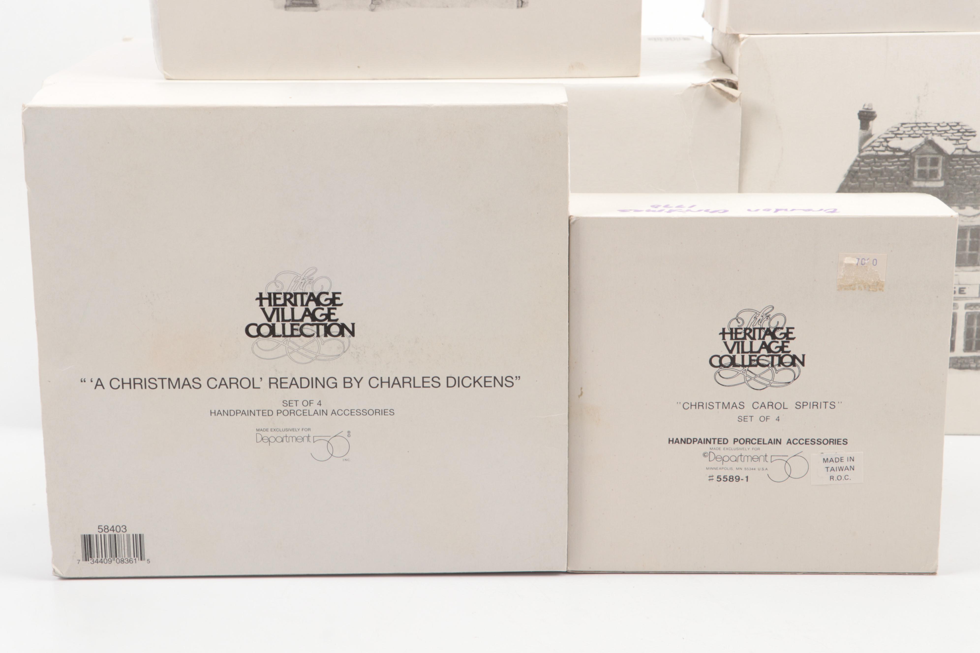 Department 56 Fezziwig's Warehouse and More Dickens' Village Series Buildings