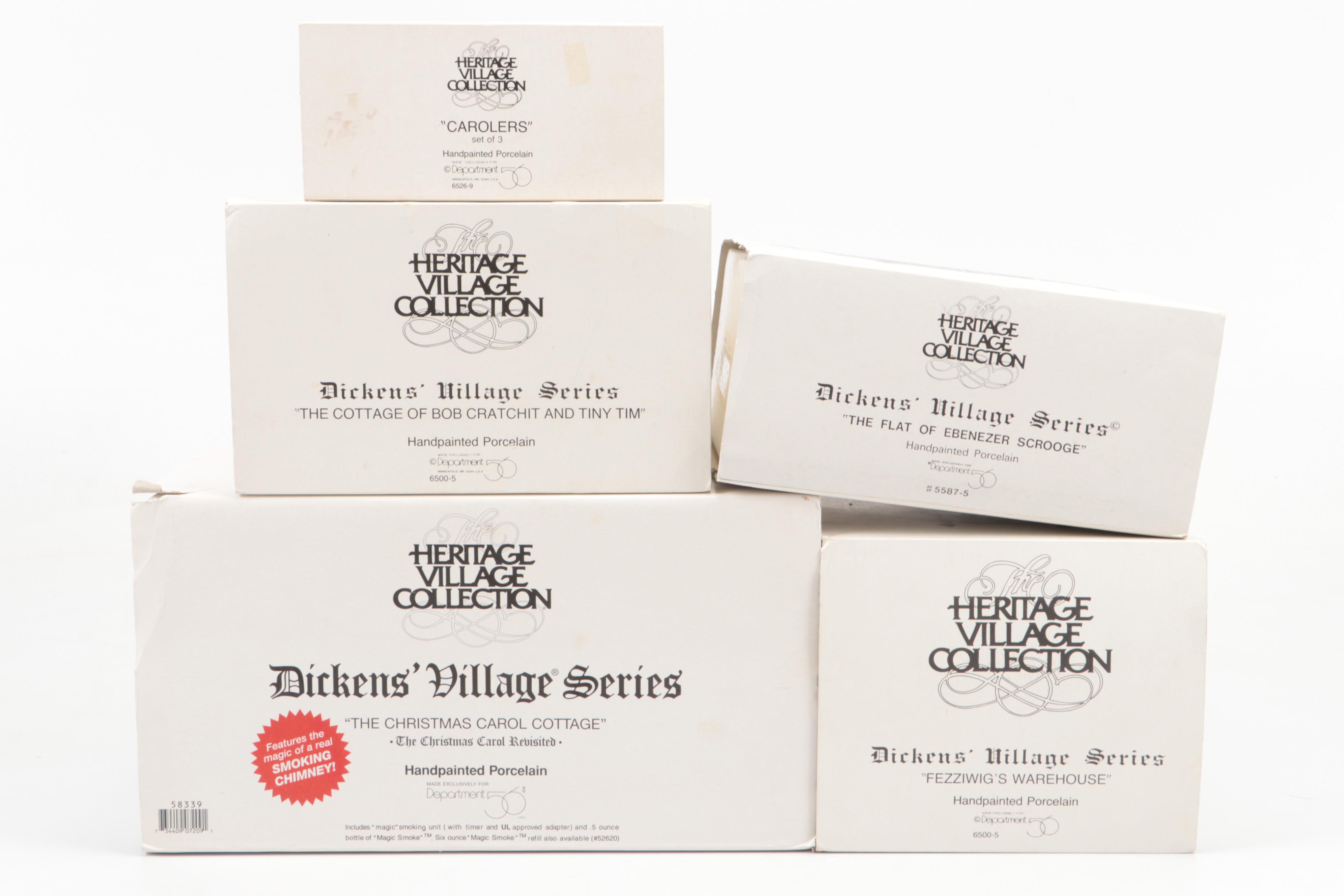Department 56 Fezziwig's Warehouse and More Dickens' Village Series Buildings