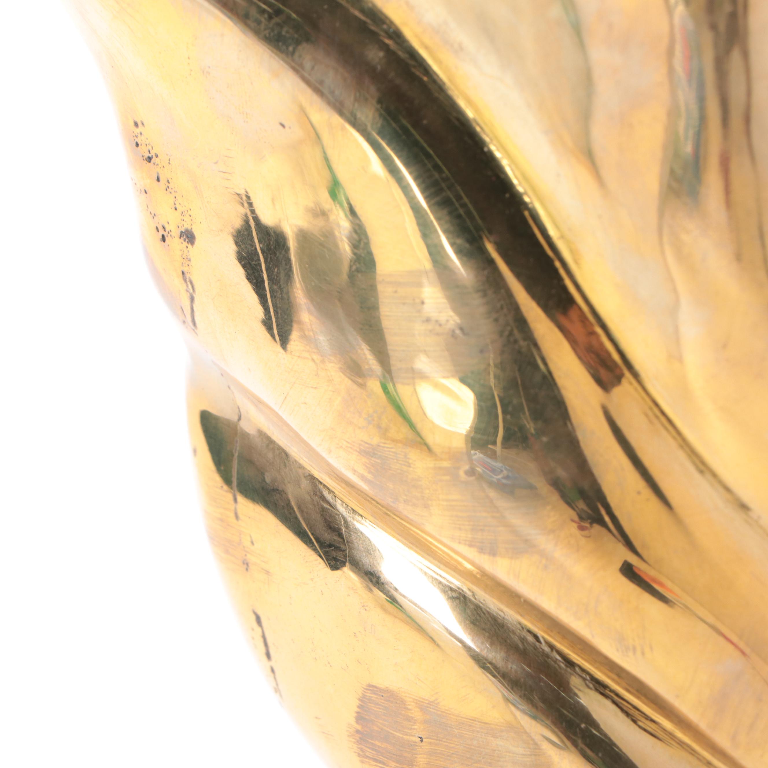 Chapman Brass Seashell Table Lamps, Late 20th Century