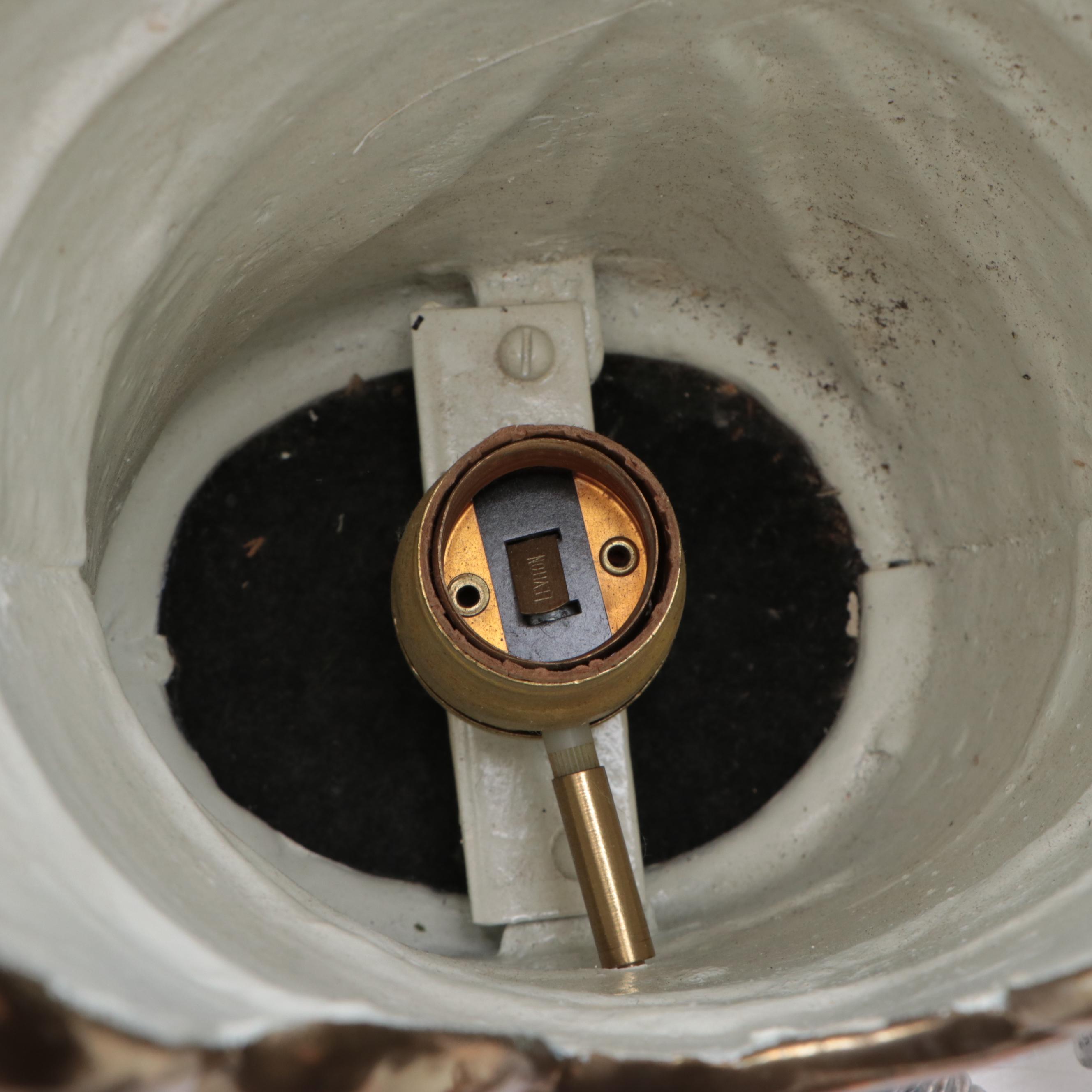 Chapman Brass Seashell Table Lamps, Late 20th Century