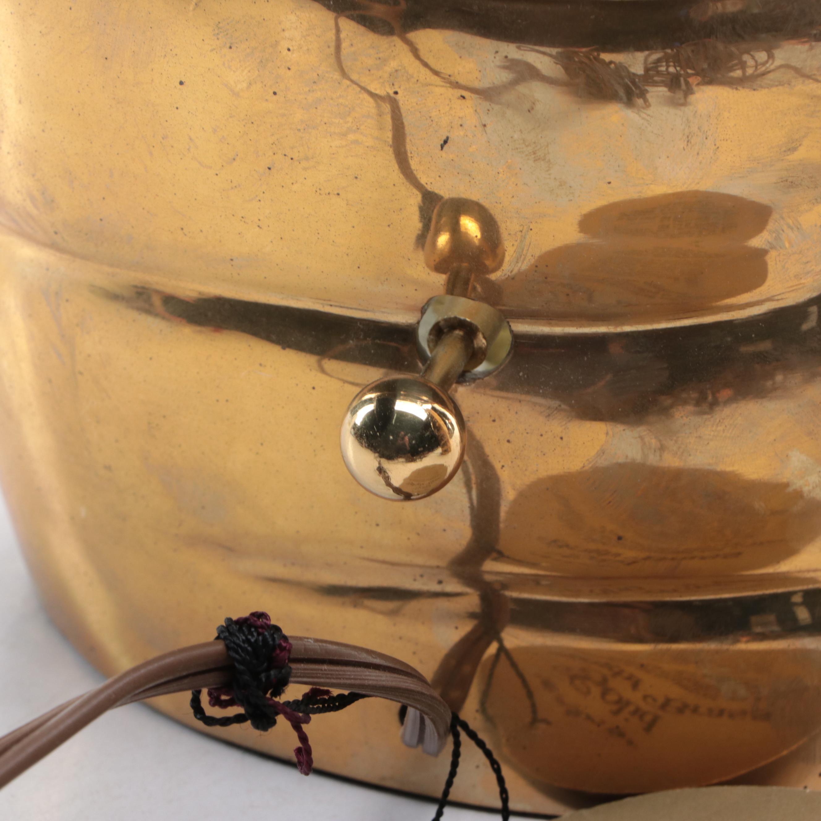 Chapman Brass Seashell Table Lamps, Late 20th Century