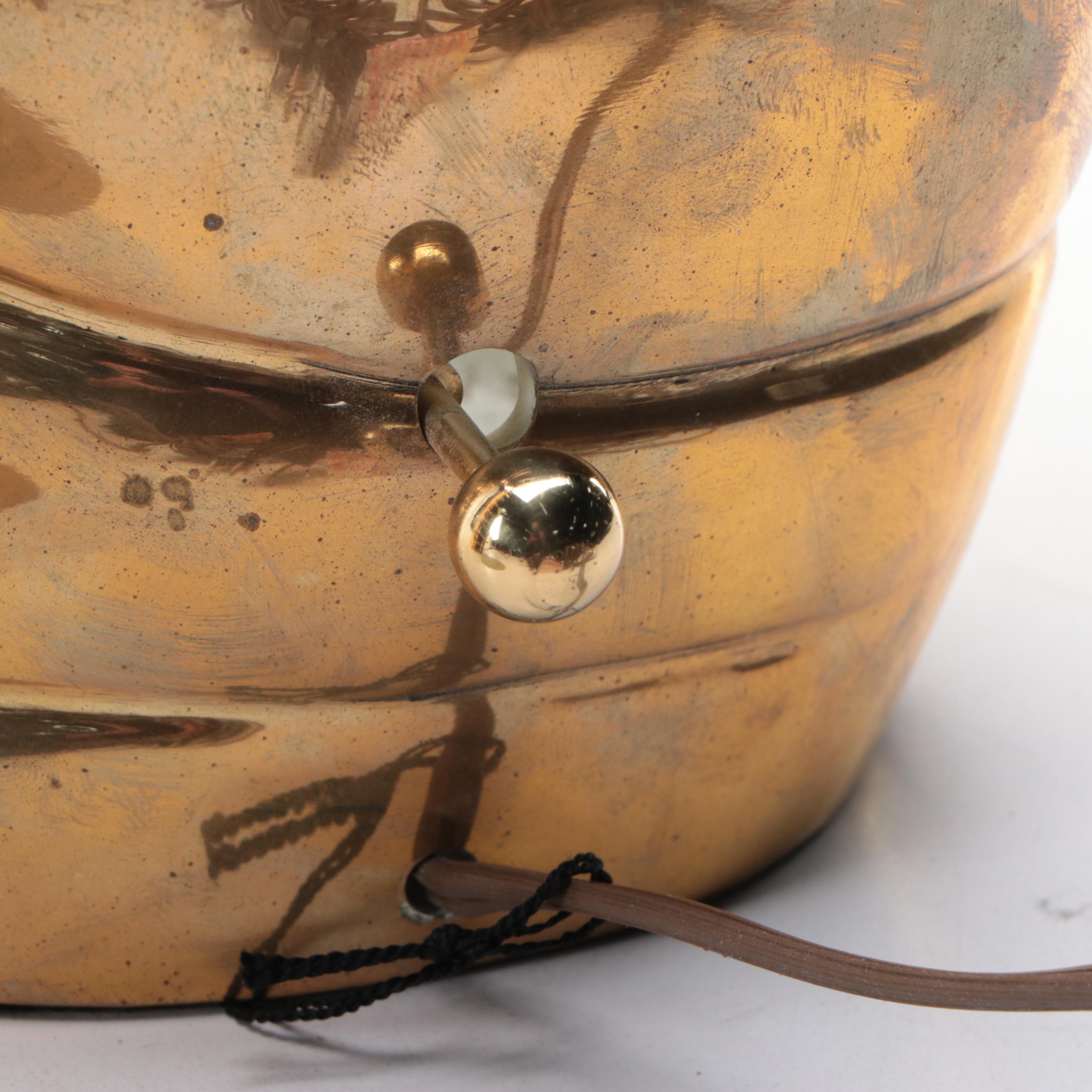 Chapman Brass Seashell Table Lamps, Late 20th Century
