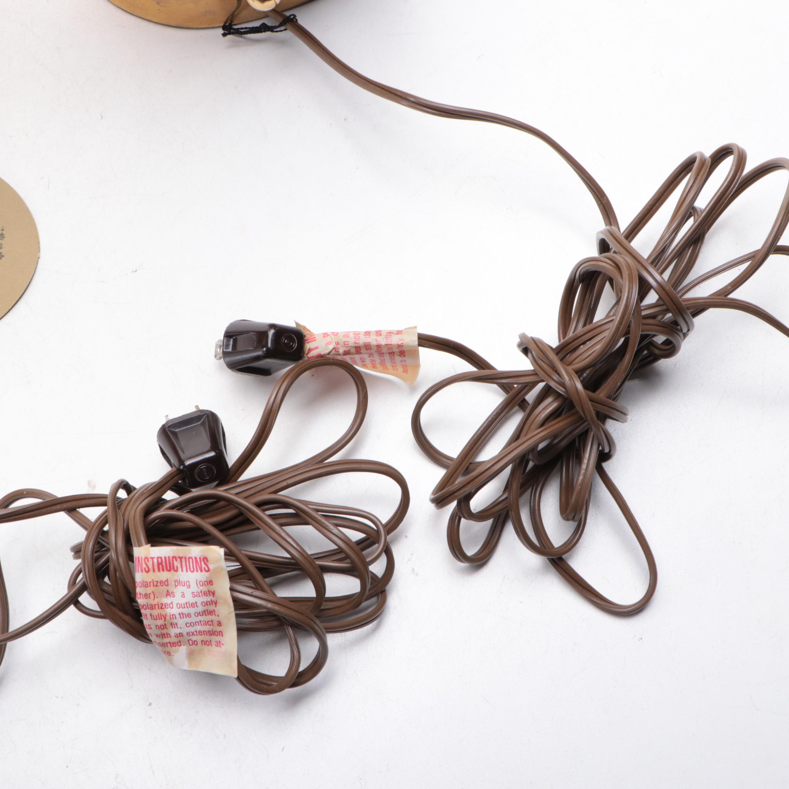 Chapman Brass Seashell Table Lamps, Late 20th Century