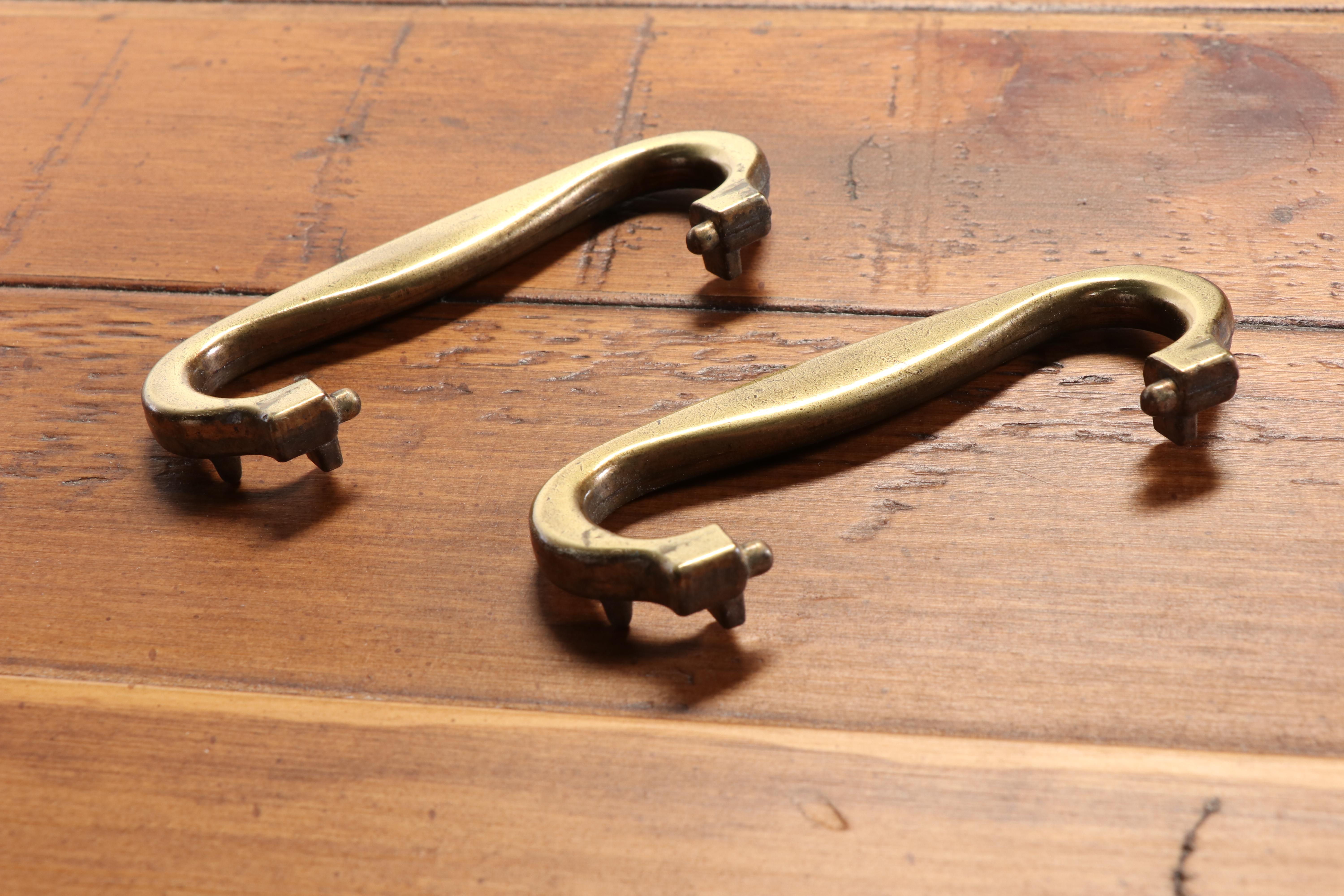 Young-Hinkle Campaign Style Pine Five-Drawer Hat Box Chest, Late 20th Century