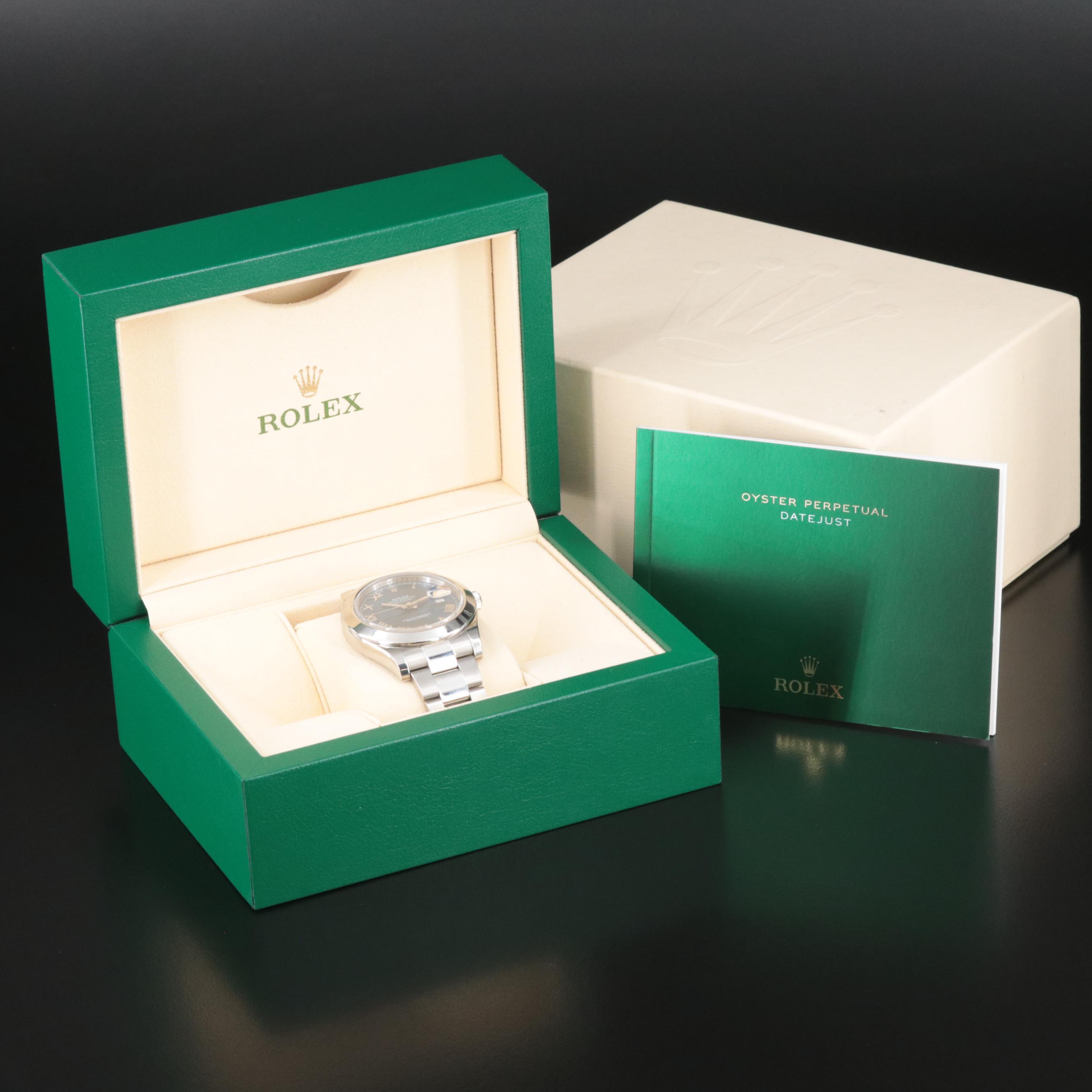 Rolex Datejust II Blue Roman Dial Watch