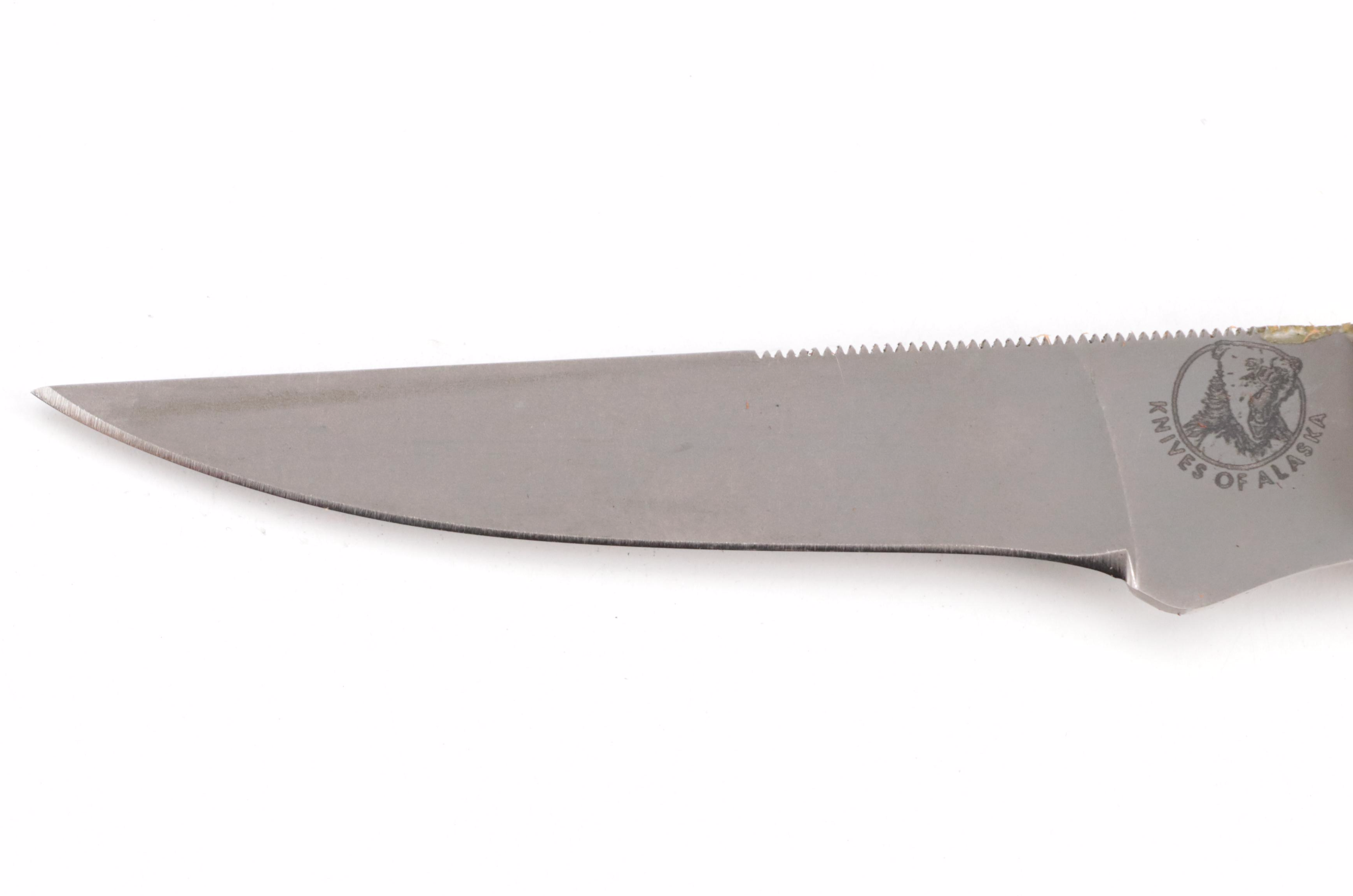 Knives of Alaska "Cub Bear" and "Jaeger Boning Knife" Bone Handled Knife Set