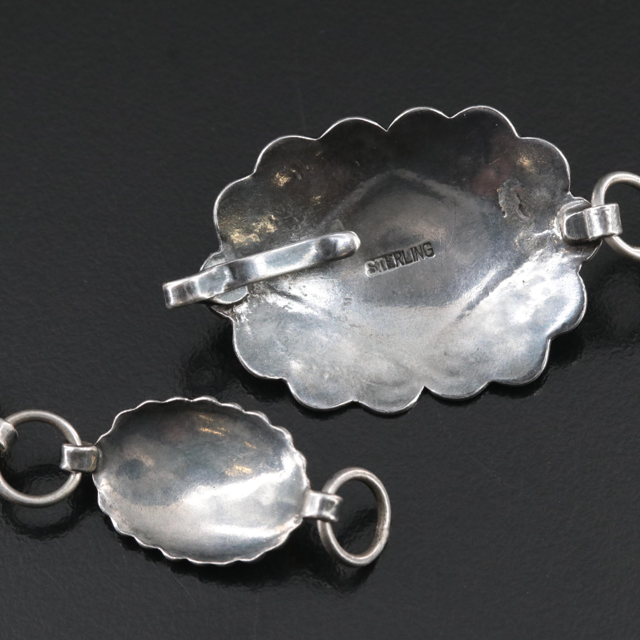 Sterling Silver Turquoise Concho Belt