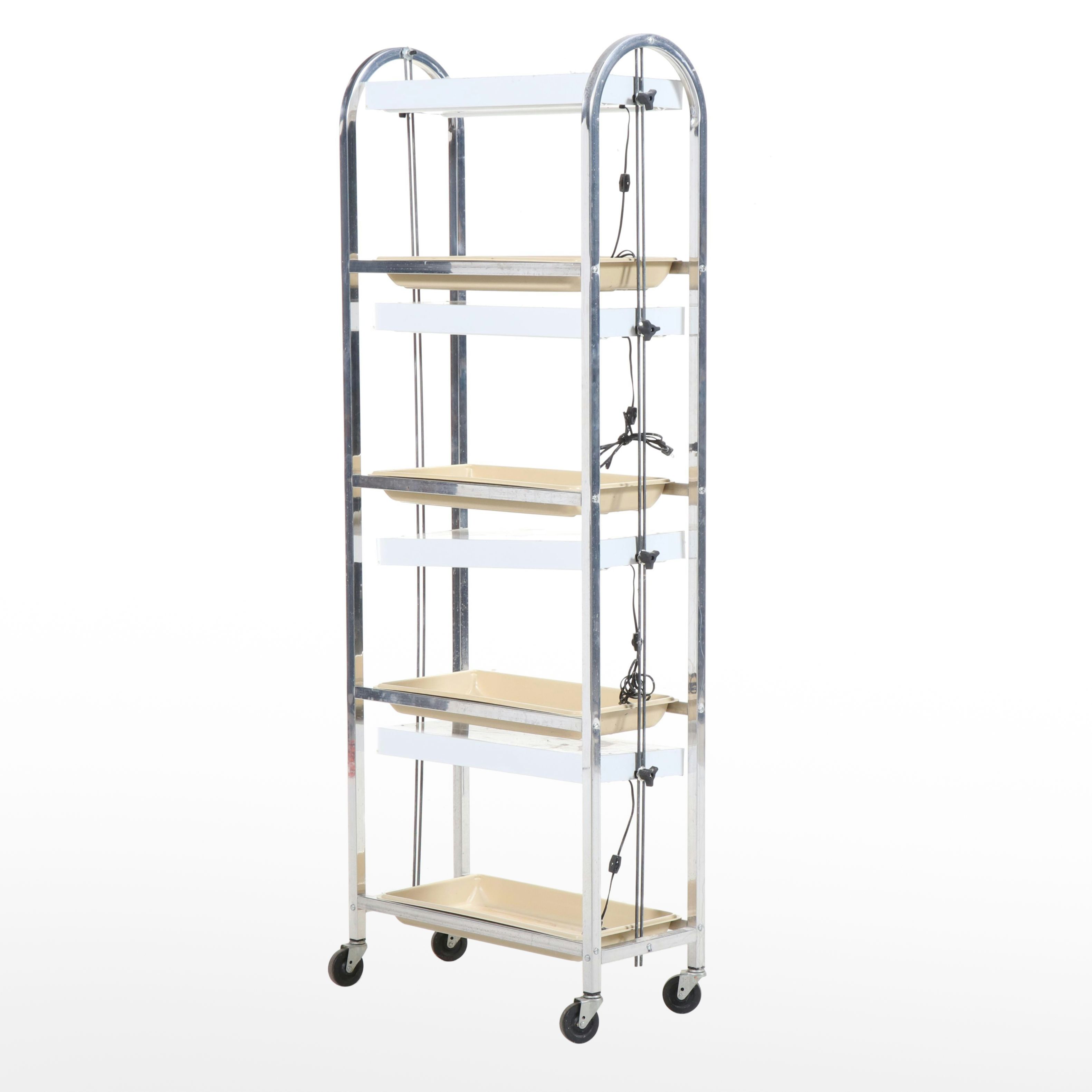 Grower's Supply Co. Aluminum Four-Tier Illuminated Seedling Cart