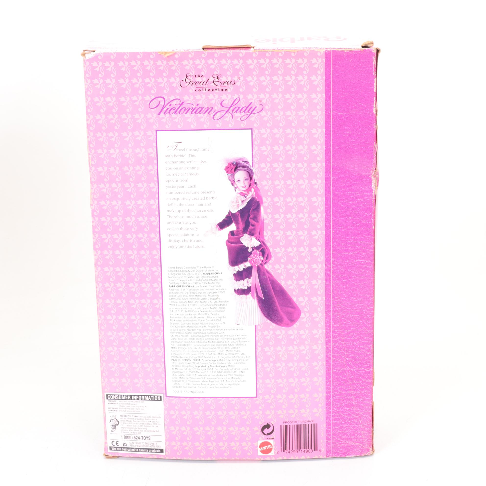 Barbie Dolls with "Victorian Lady" and "Season's Greetings", Late 20th Century