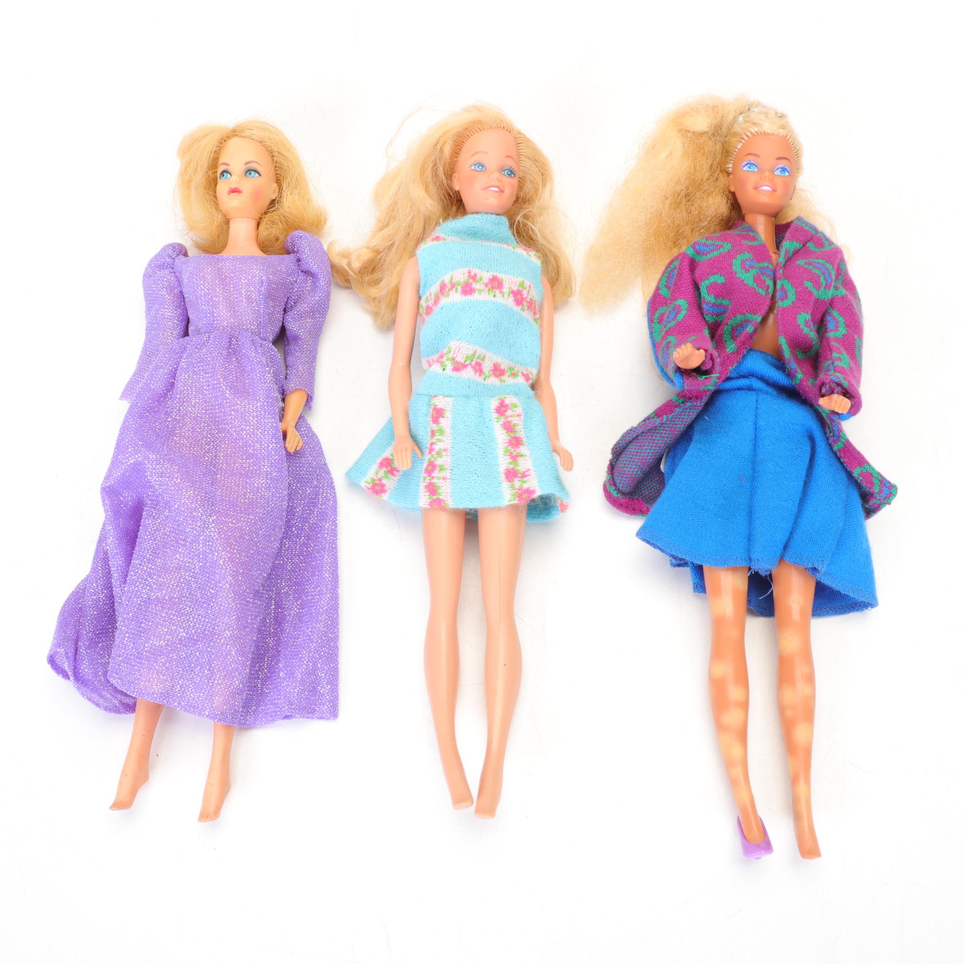 Barbie Dolls with "Victorian Lady" and "Season's Greetings", Late 20th Century