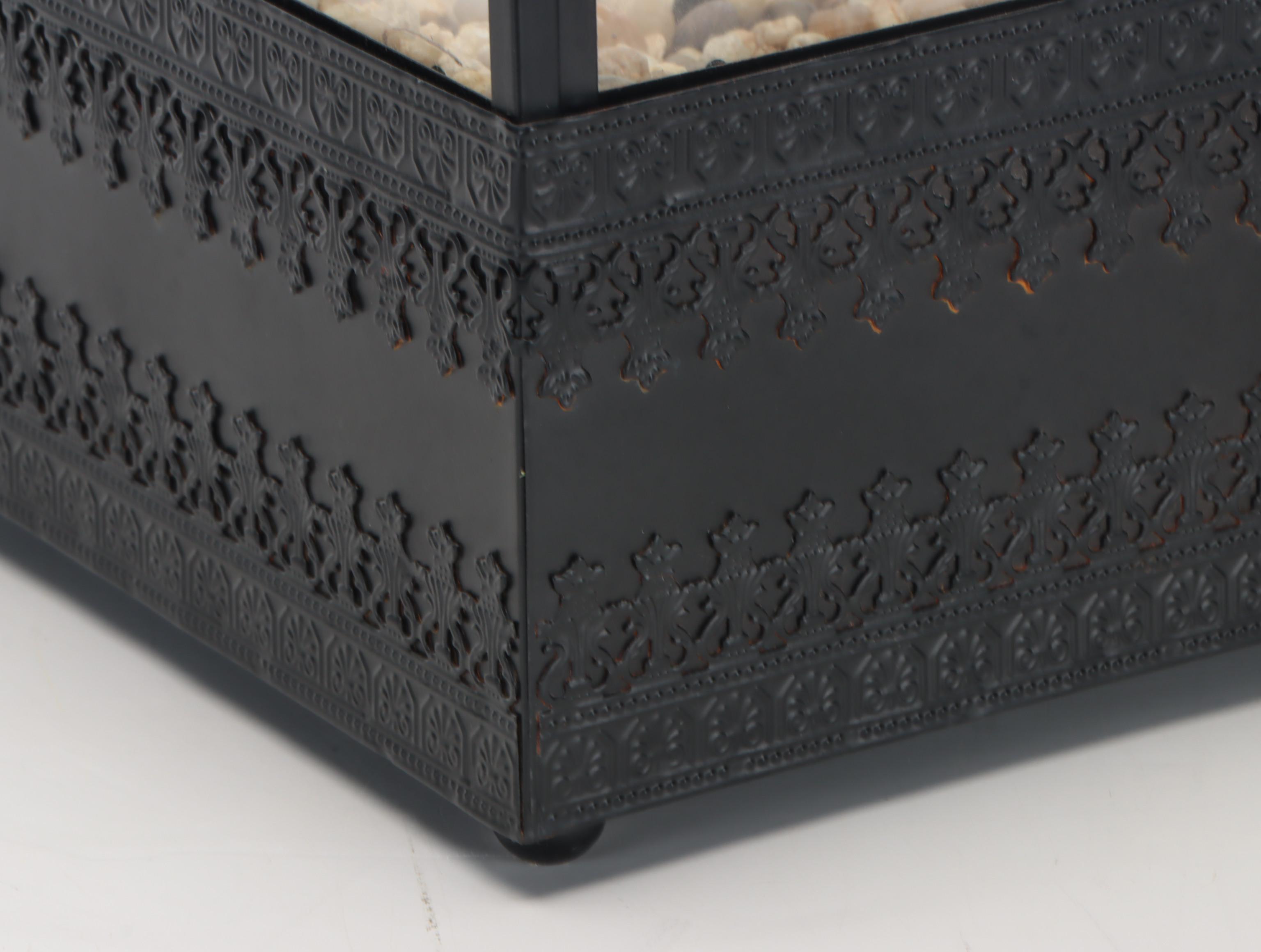 Victorian Style Metal Tabletop Terrarium