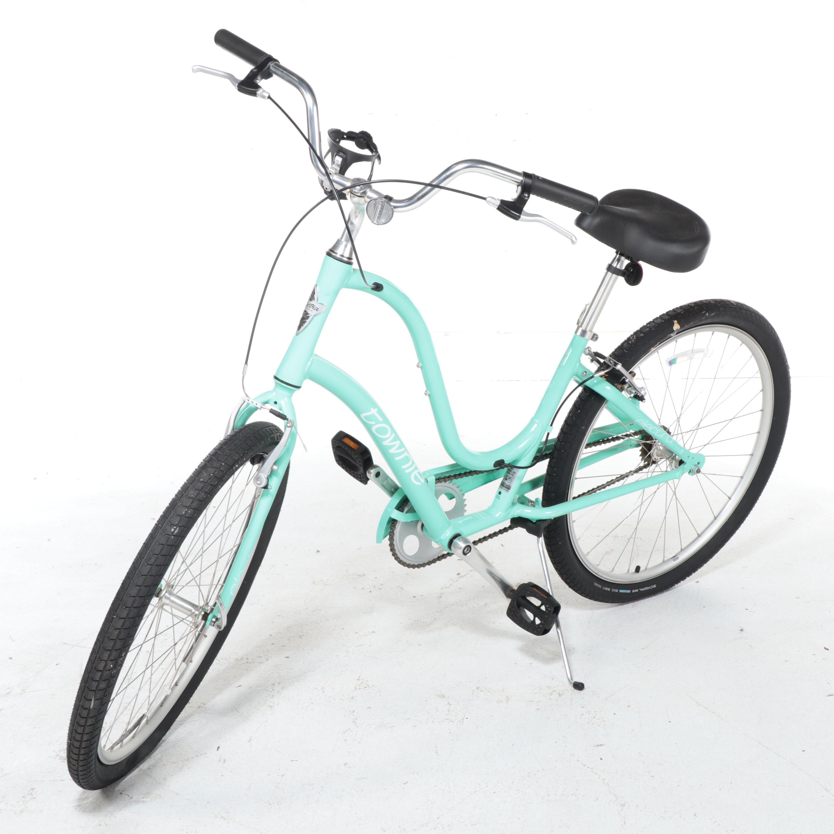 Electra Townie Step-Through Cruiser Bicycle in Light Teal, Contemporary