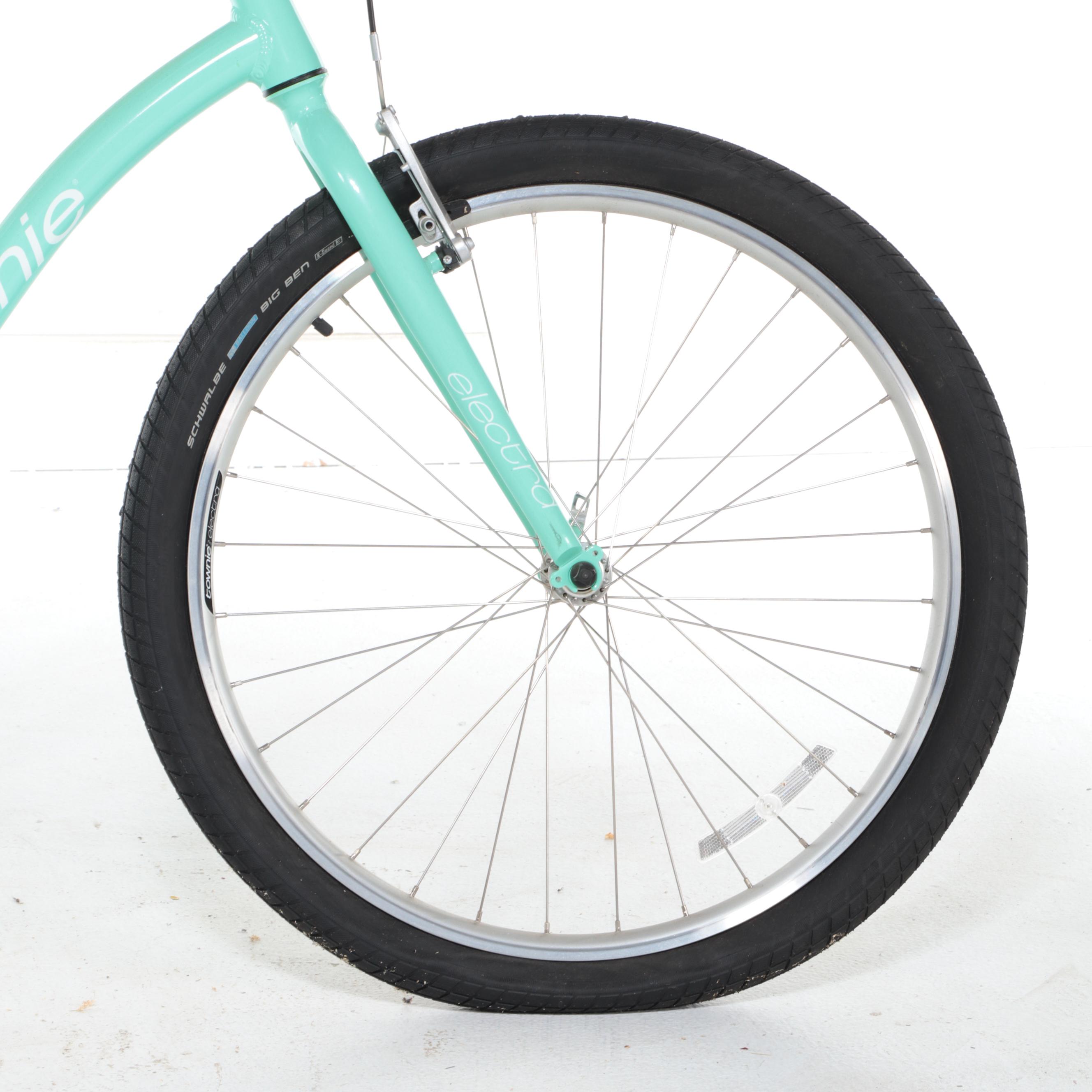 Electra Townie Step-Through Cruiser Bicycle in Light Teal, Contemporary