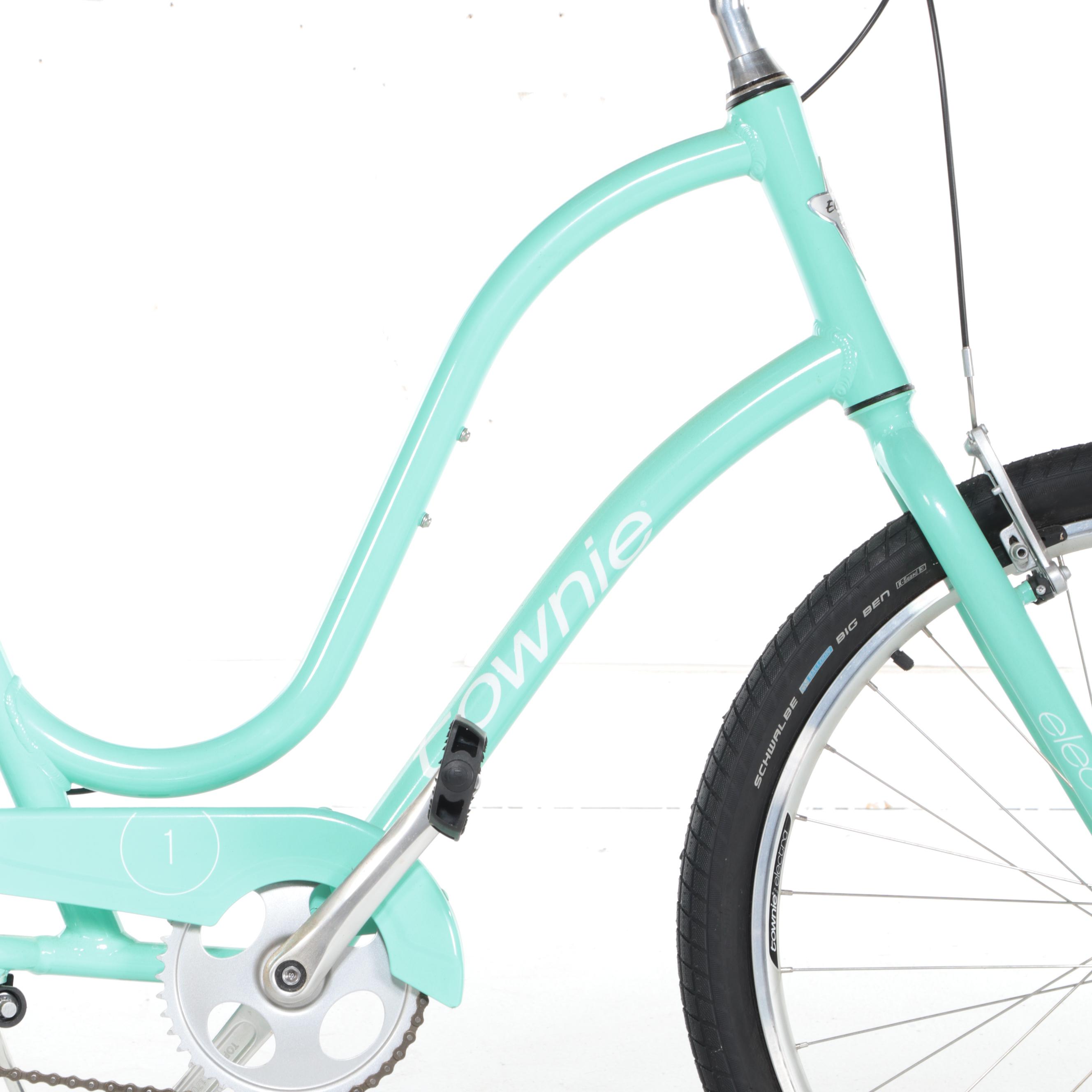 Electra Townie Step-Through Cruiser Bicycle in Light Teal, Contemporary