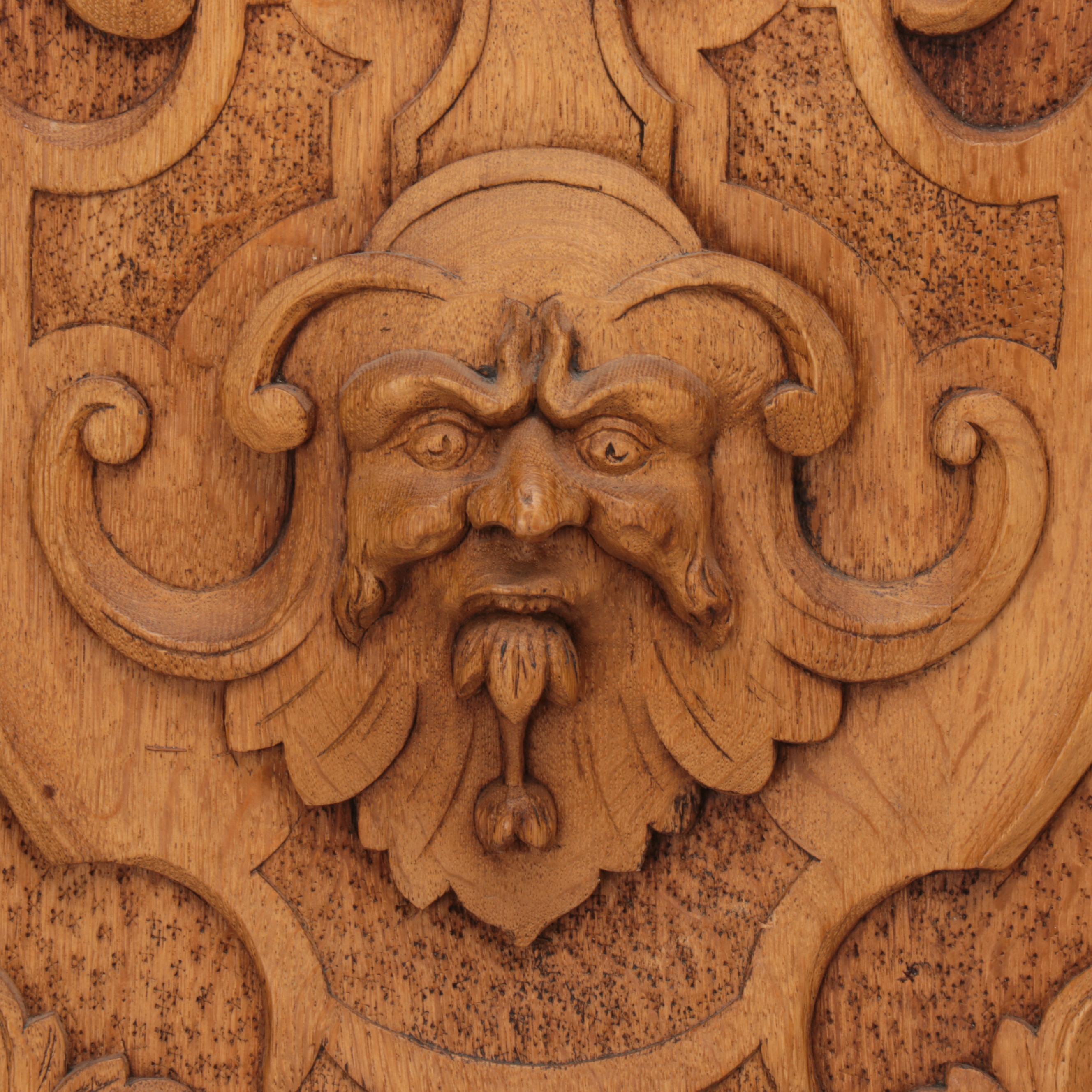 AMC Furniture French Style Walnut Wall Panel