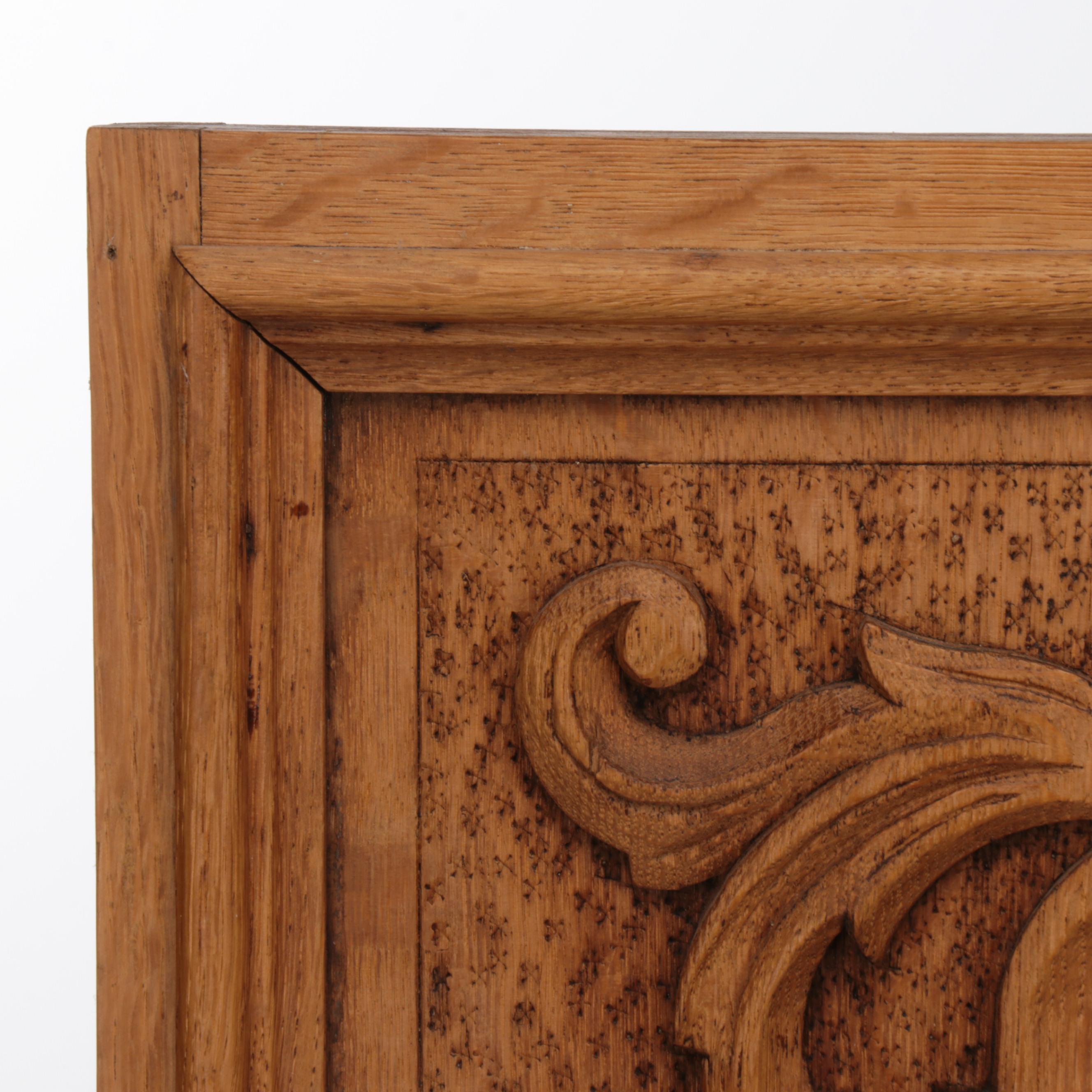 AMC Furniture French Style Walnut Wall Panel