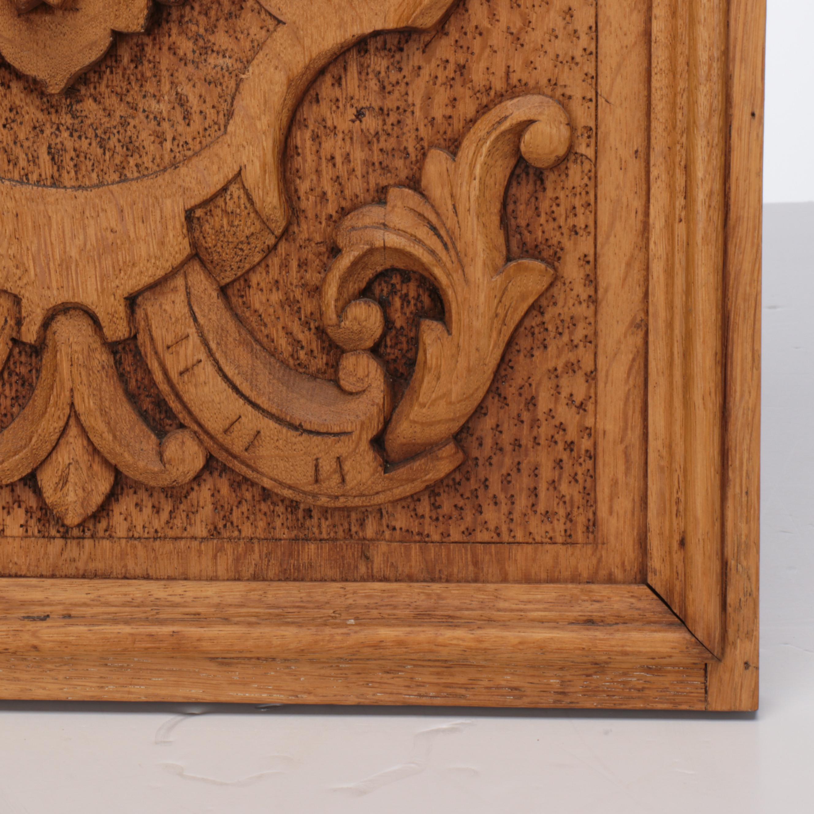 AMC Furniture French Style Walnut Wall Panel