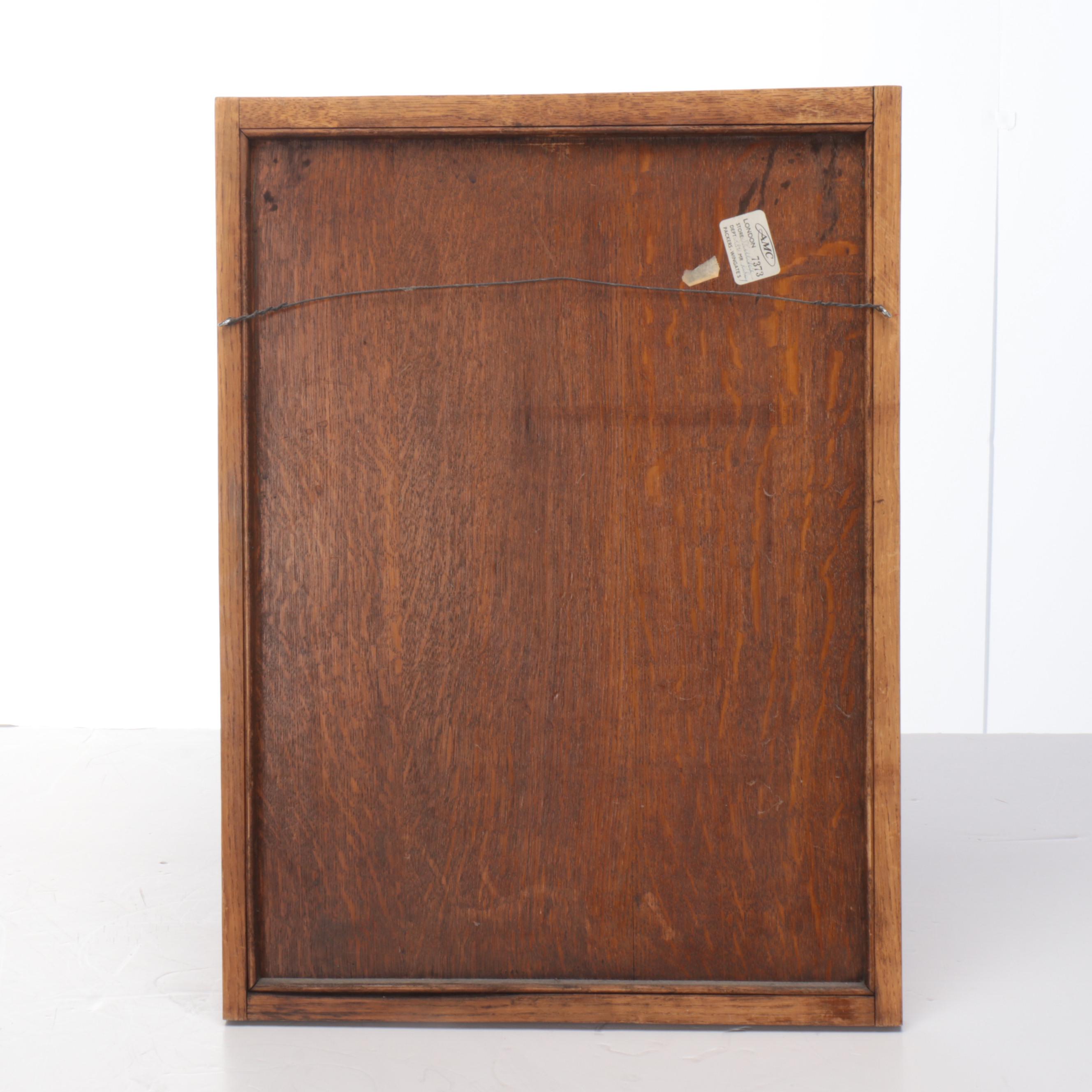 AMC Furniture French Style Walnut Wall Panel