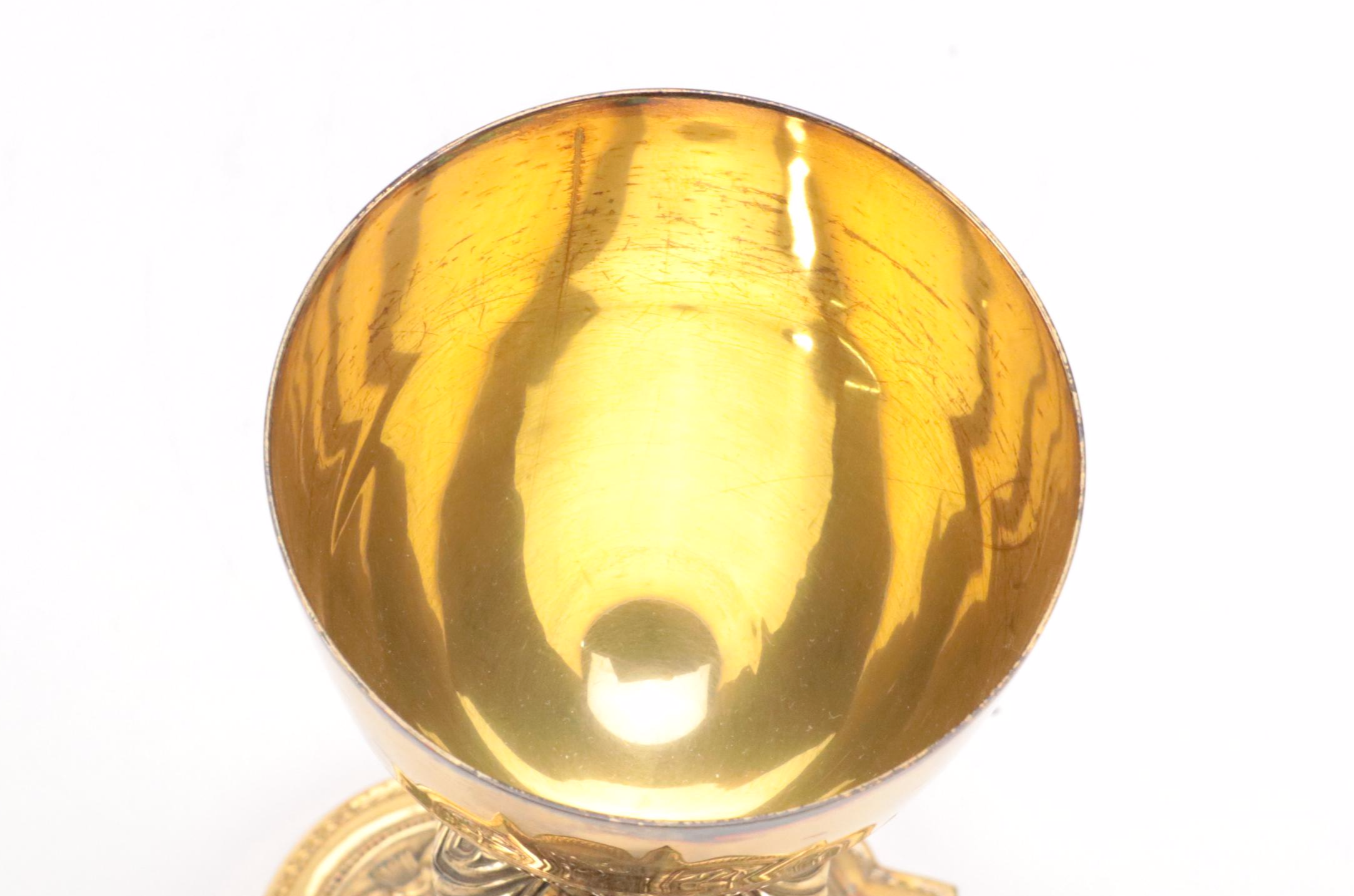 Benziger Bros. Gilt Sterling Silver Communion Chalice, Circa 1900