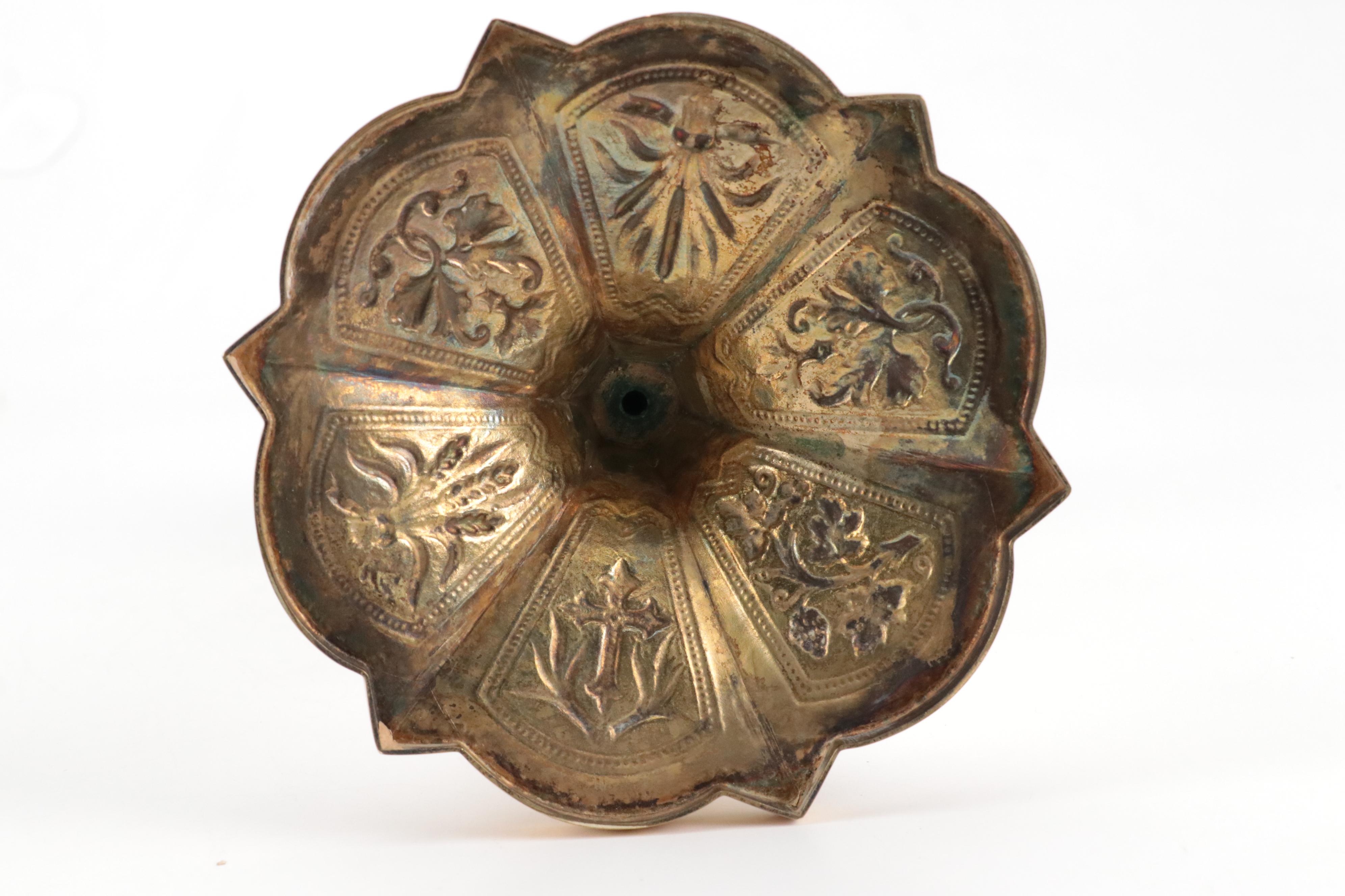 Benziger Bros. Gilt Sterling Silver Communion Chalice, Circa 1900