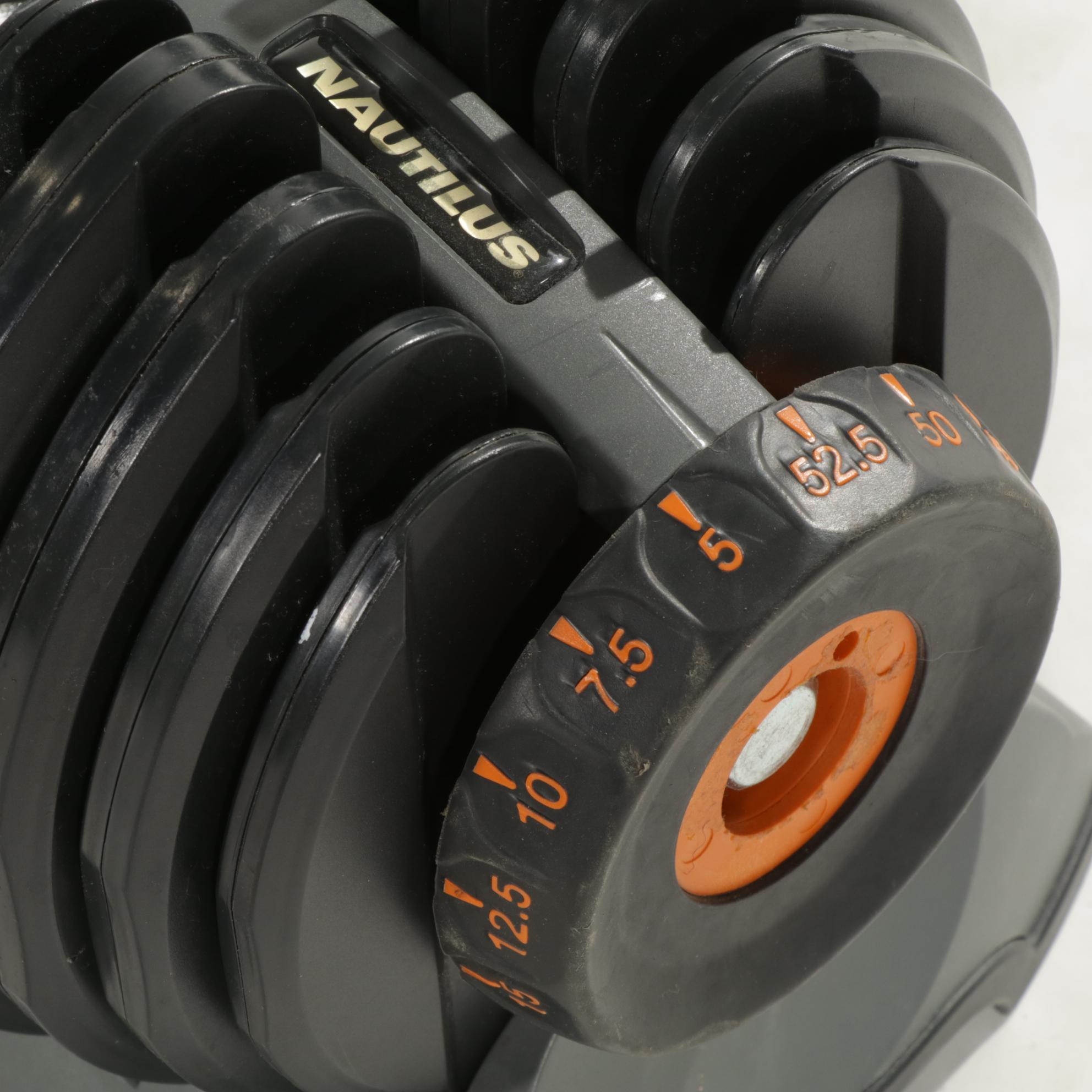 Pair of Nautilus Adjustable Dumbells