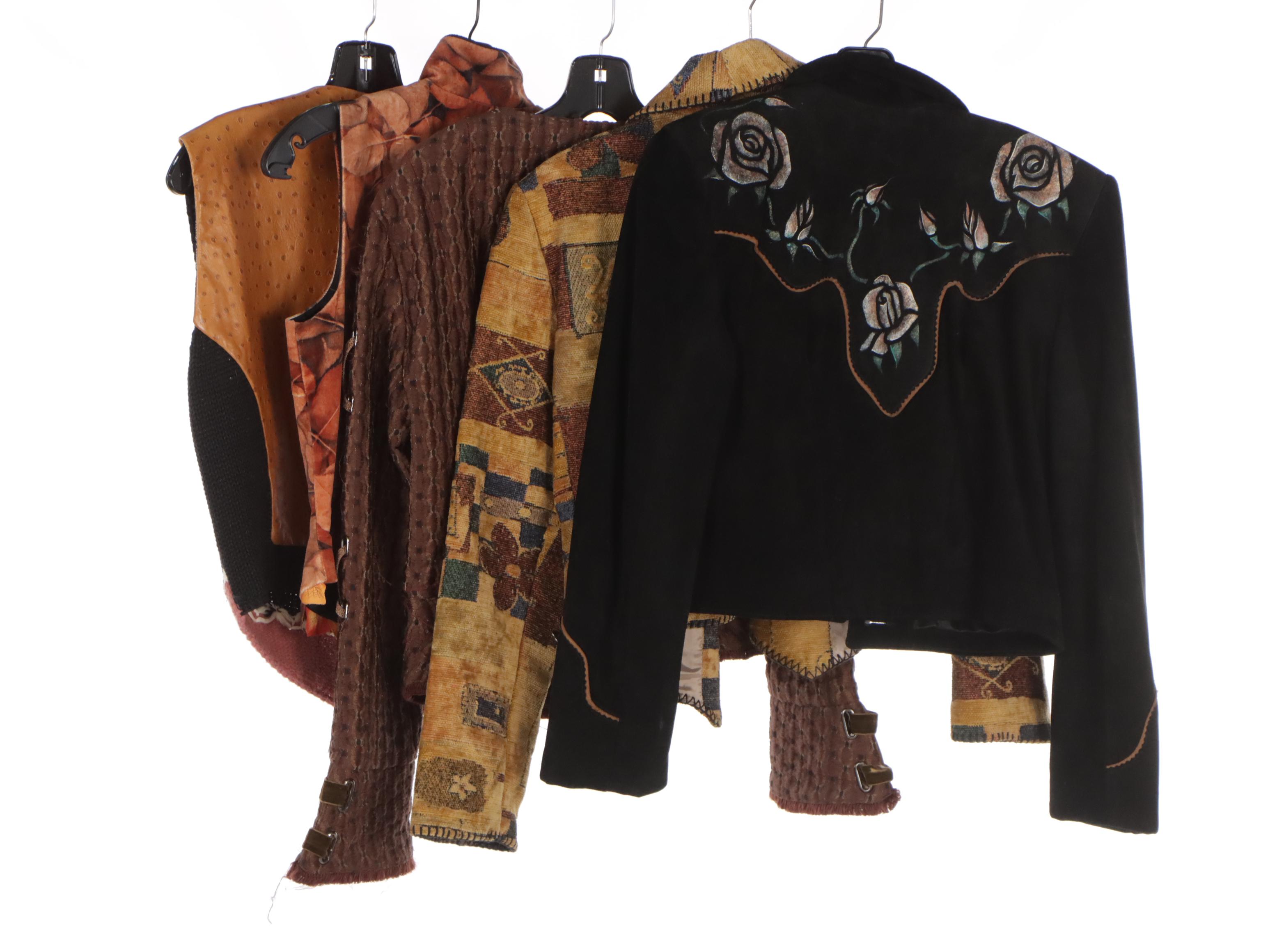 Patricia Wolfe Suede Jacket with Other Embellished and Chenille Jackets & Vests