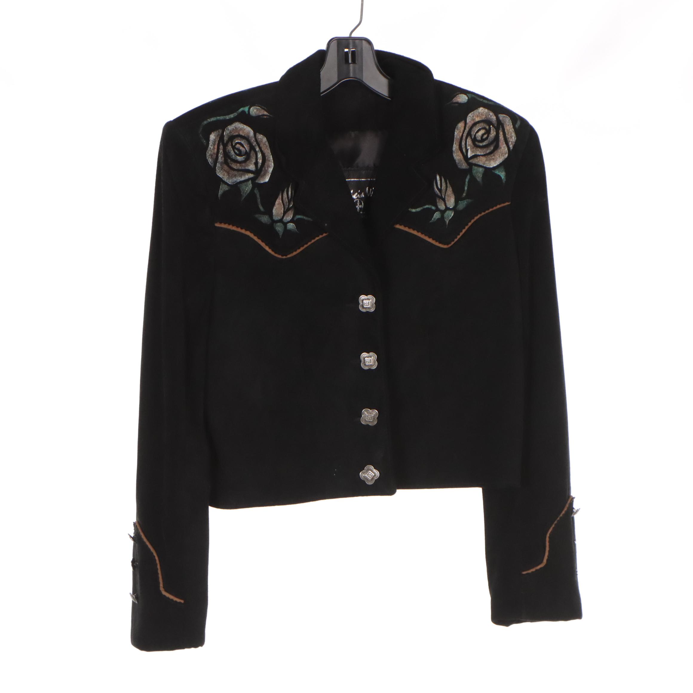Patricia Wolfe Suede Jacket with Other Embellished and Chenille Jackets & Vests