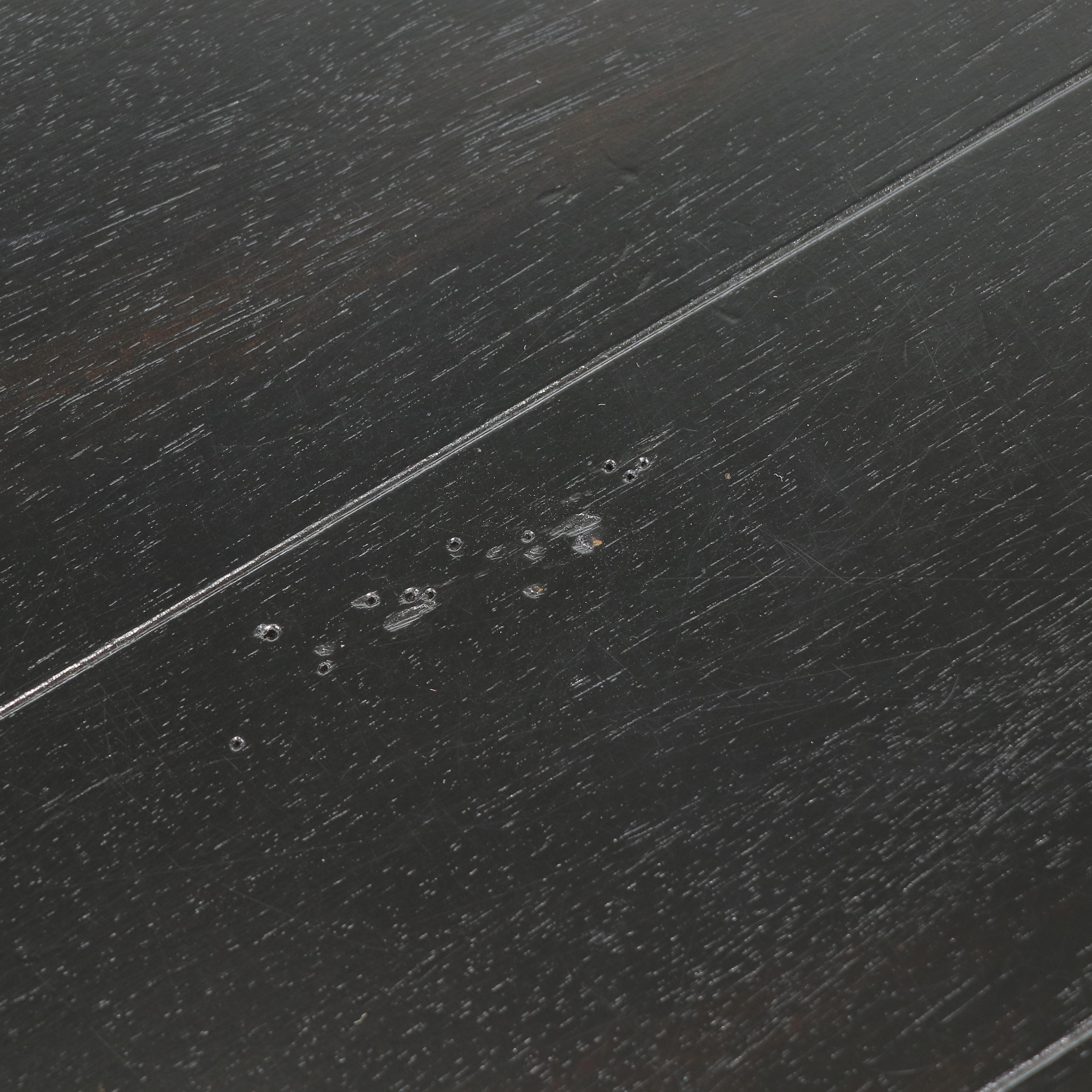 Restoration Hardware "French Empire" Three-Drawer Nightstand in Antique Black