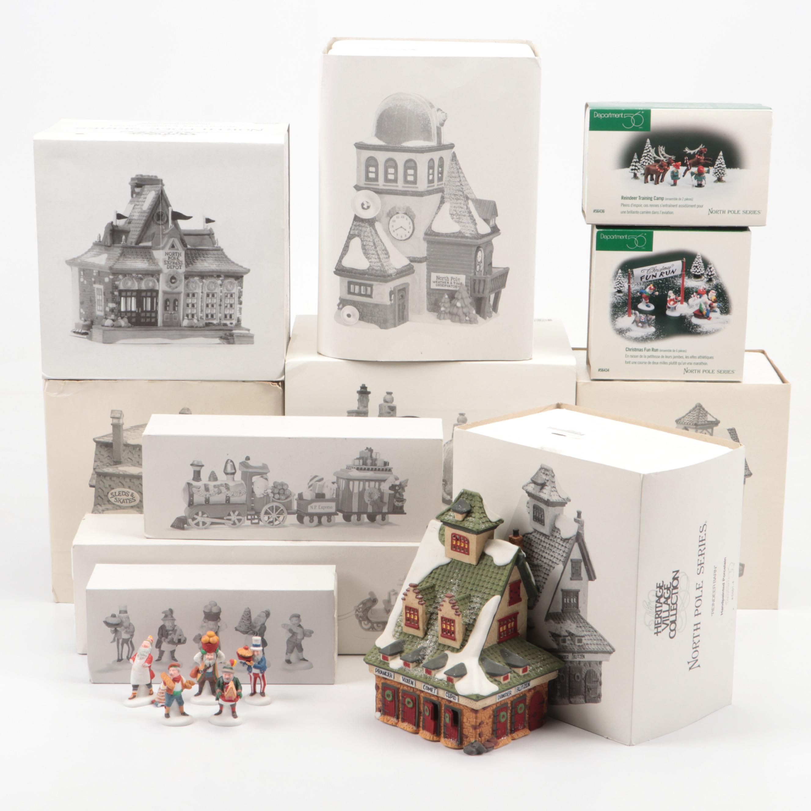 Department 56 Christmas Bread Bakers, Other Porcelain Christmas Village Pieces