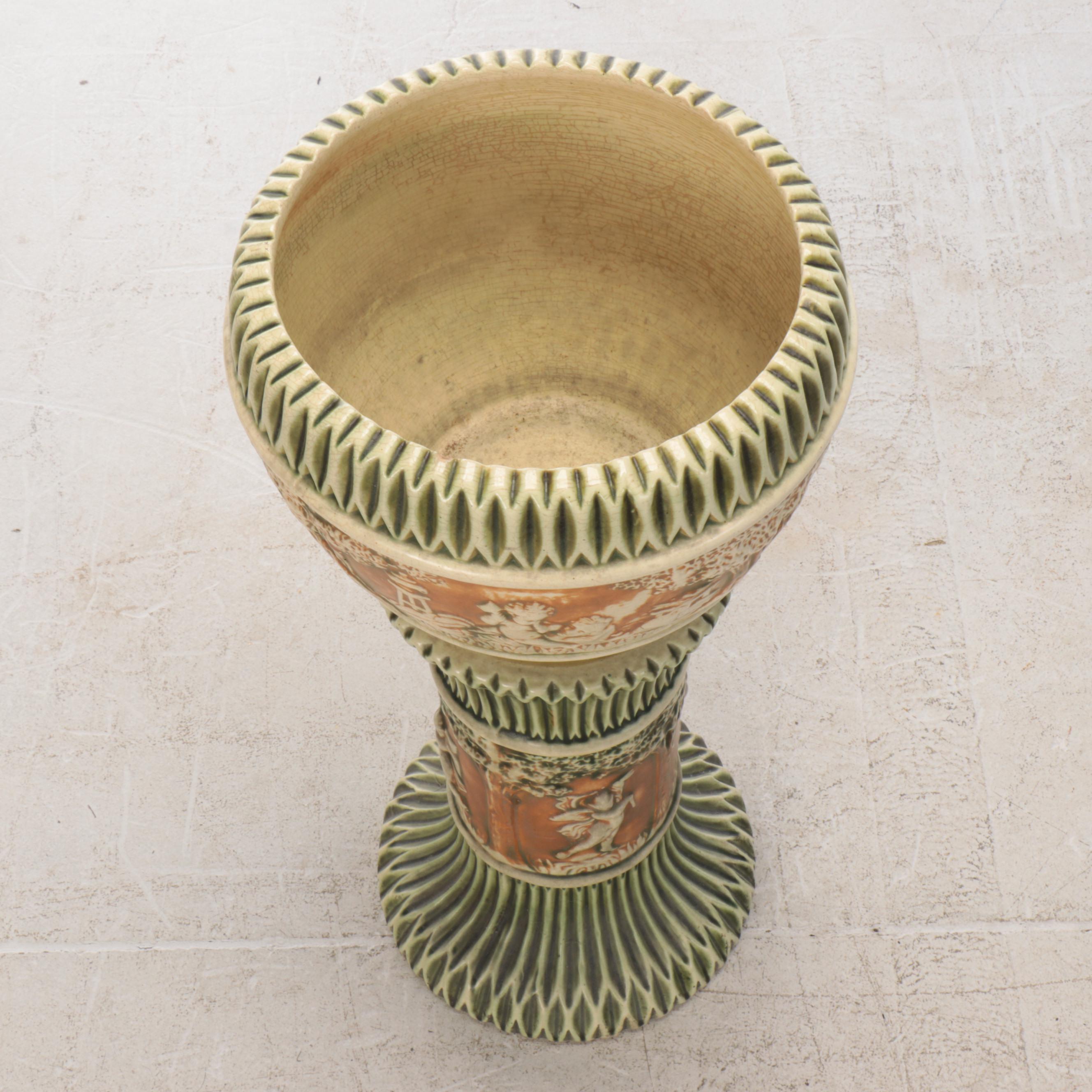 Roseville Pottery "Donatello" Ceramic Jardinière, circa 1916