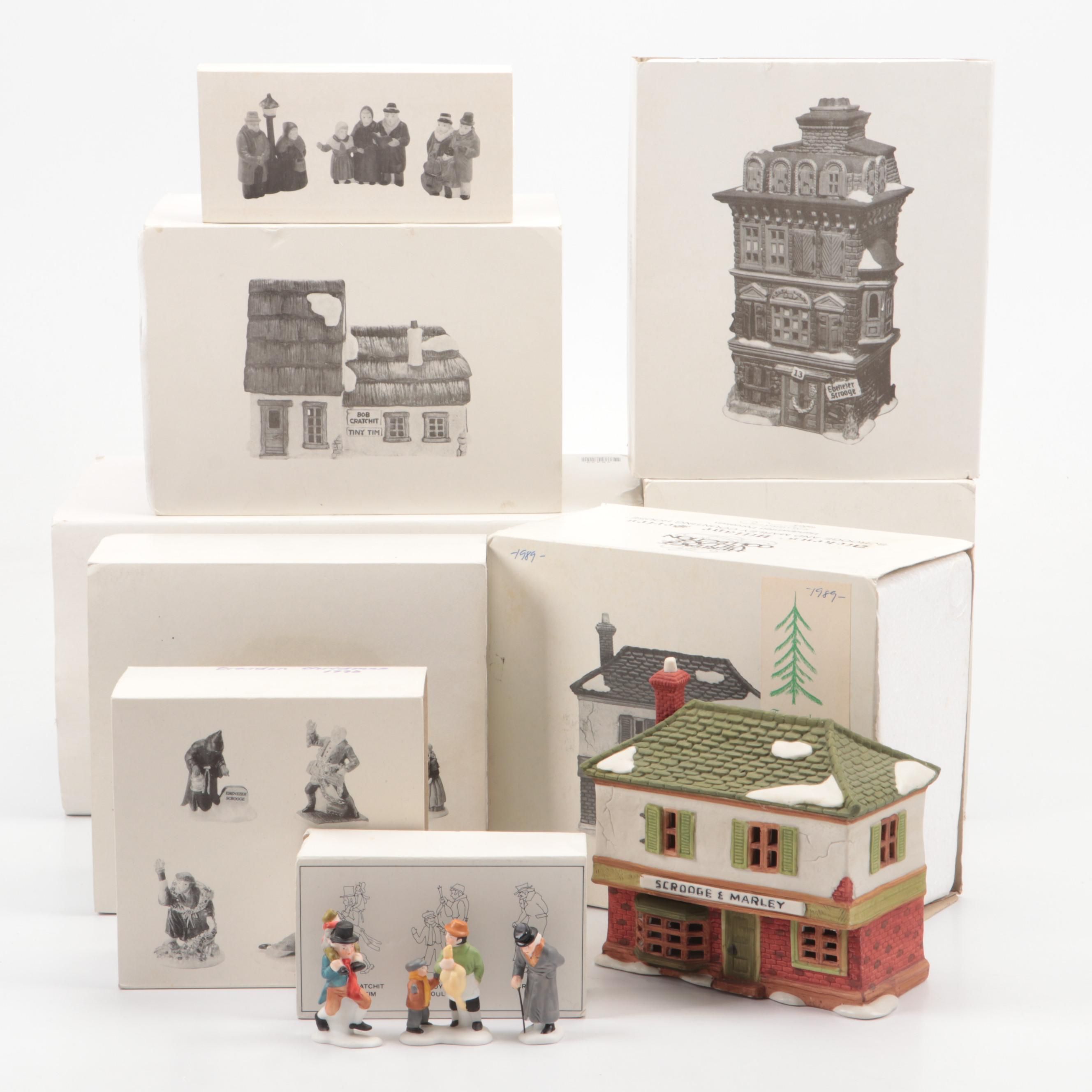 Department 56 Fezziwig's Warehouse and More Dickens' Village Series Buildings