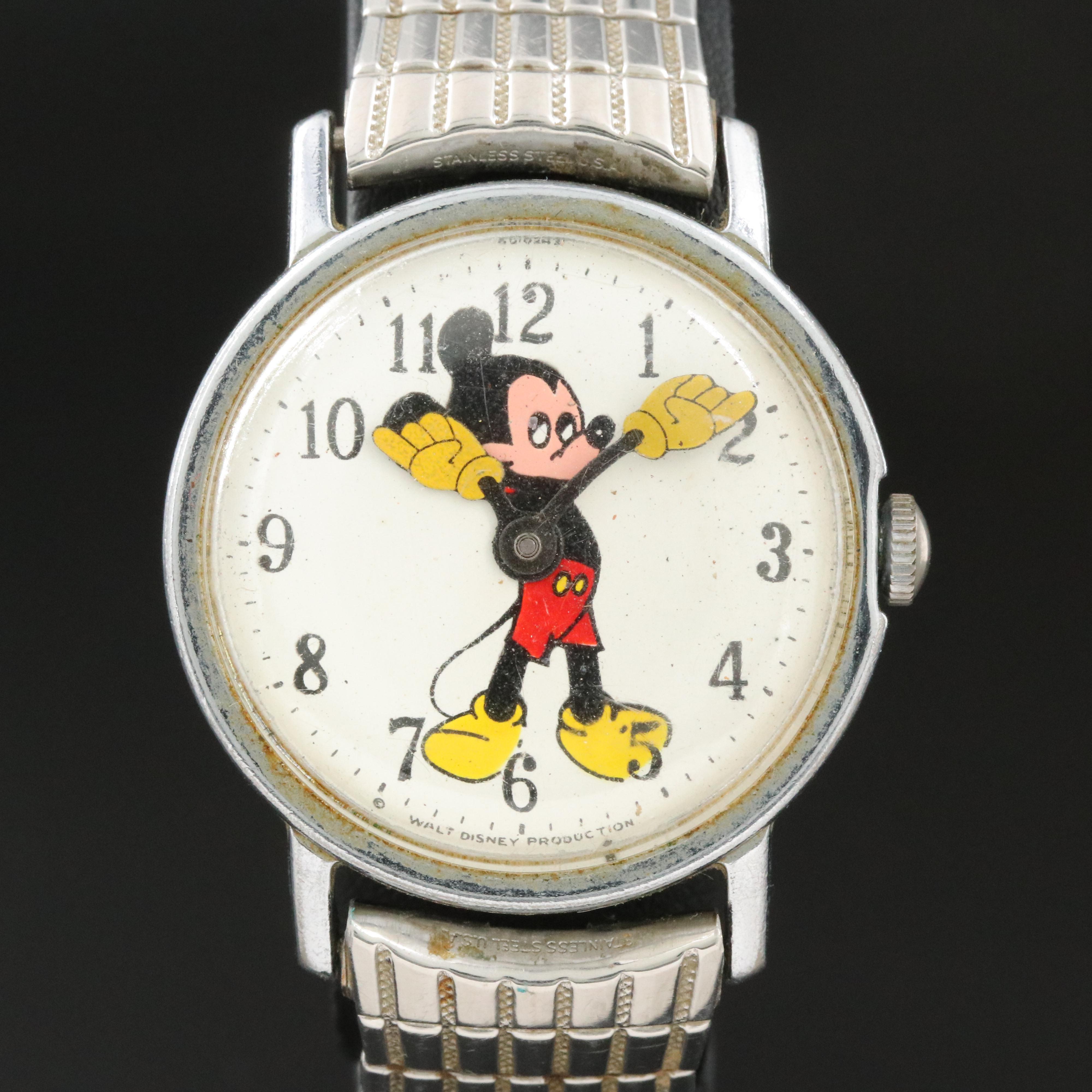 Vintage Mickey Mouse Mechanical Watch