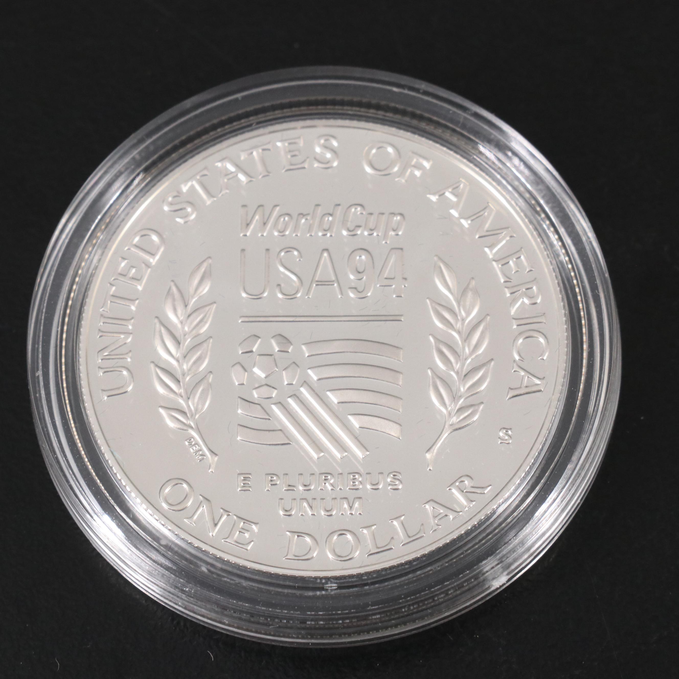 1994 Three Piece World Cup Proof Set with a Five Dollar Gold Coin